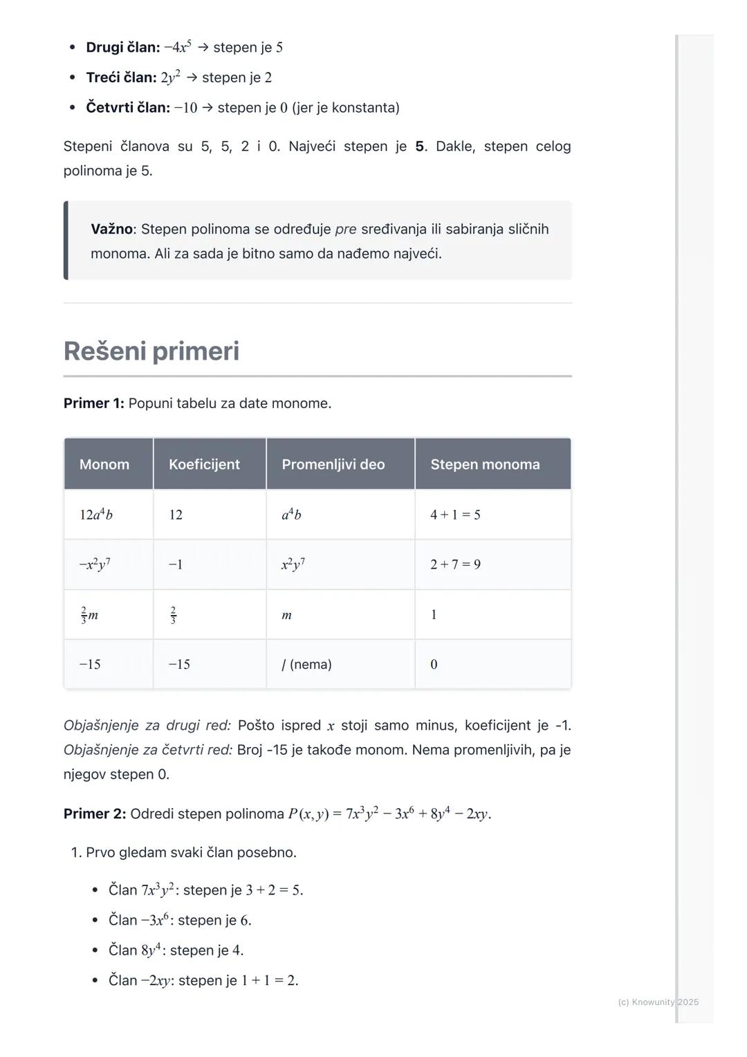 # Pojam monoma i polinoma

Uvod u algebarske izraze: monomi i
polinomi

Ovo je početak algebarskih izraza. U suštini, učimo kako da radimo s