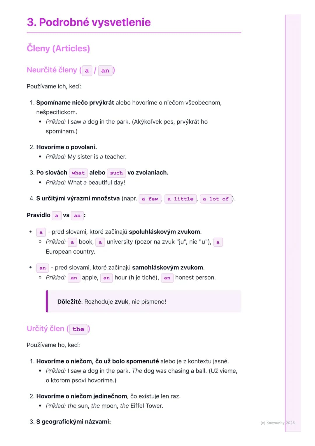 # Členy a kvantifikátory
(Articles and Quantifiers)

1. Prehľad / Úvod

Takže, dnes si prejdeme členy a kvantifikátory. Je to dosť dôležitá 