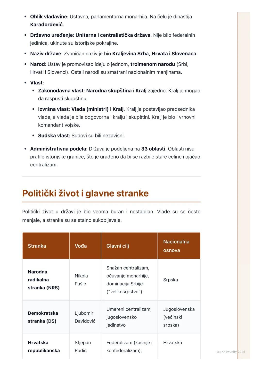 # Vidovdanski ustav i politički
život

Uvod u Vidovdanski ustav

Posle Prvog svetskog rata, stvorena je Kraljevina Srba, Hrvata i Slovenaca
