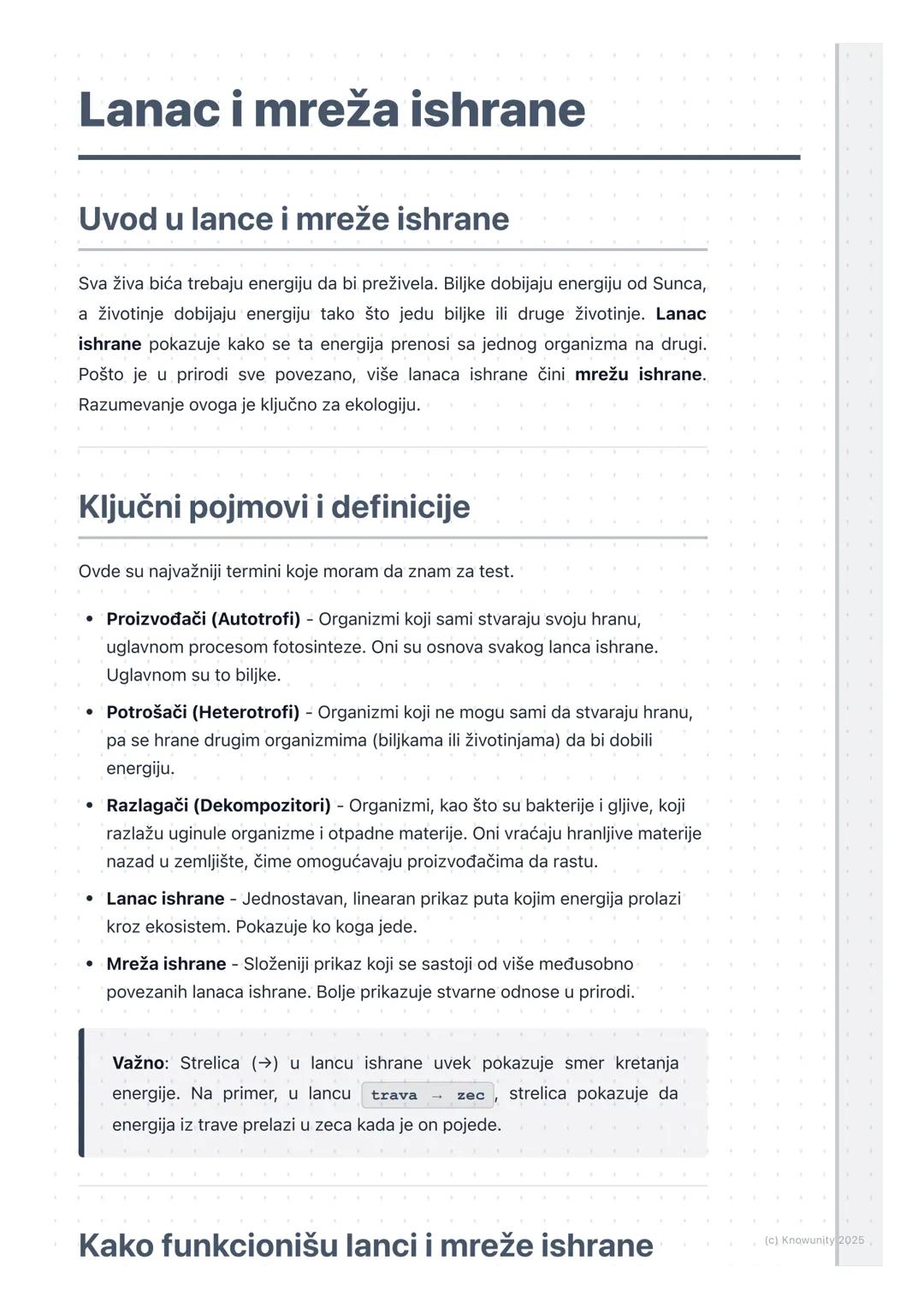 Lanac i mreža ishrane