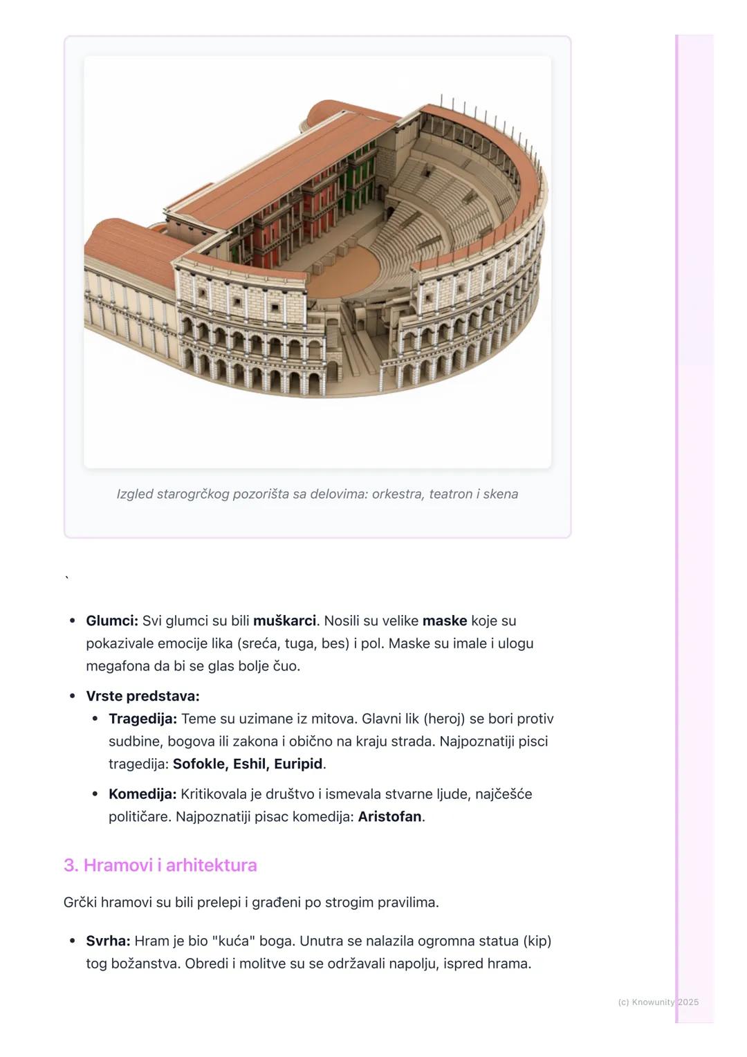 # Kultura i umetnost Stare
Grčke: Olimpijske igre,
pozorište i hramovi

Uvod u kulturu i umetnost Stare Grčke

Grčka kultura je temelj naše,