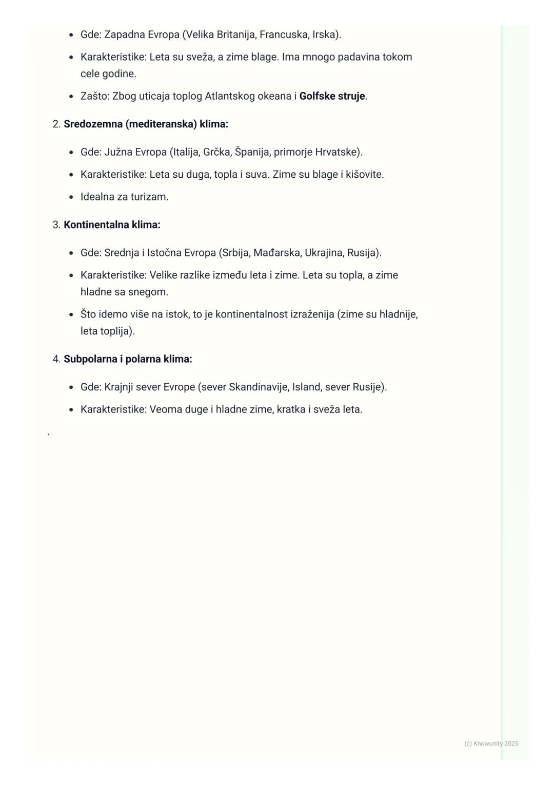 # Evropa

## Opšti pregled Evrope

Evropa je jedan od sedam kontinenata. Po površini je drugi najmanji kontinent
(samo je Australija manja),