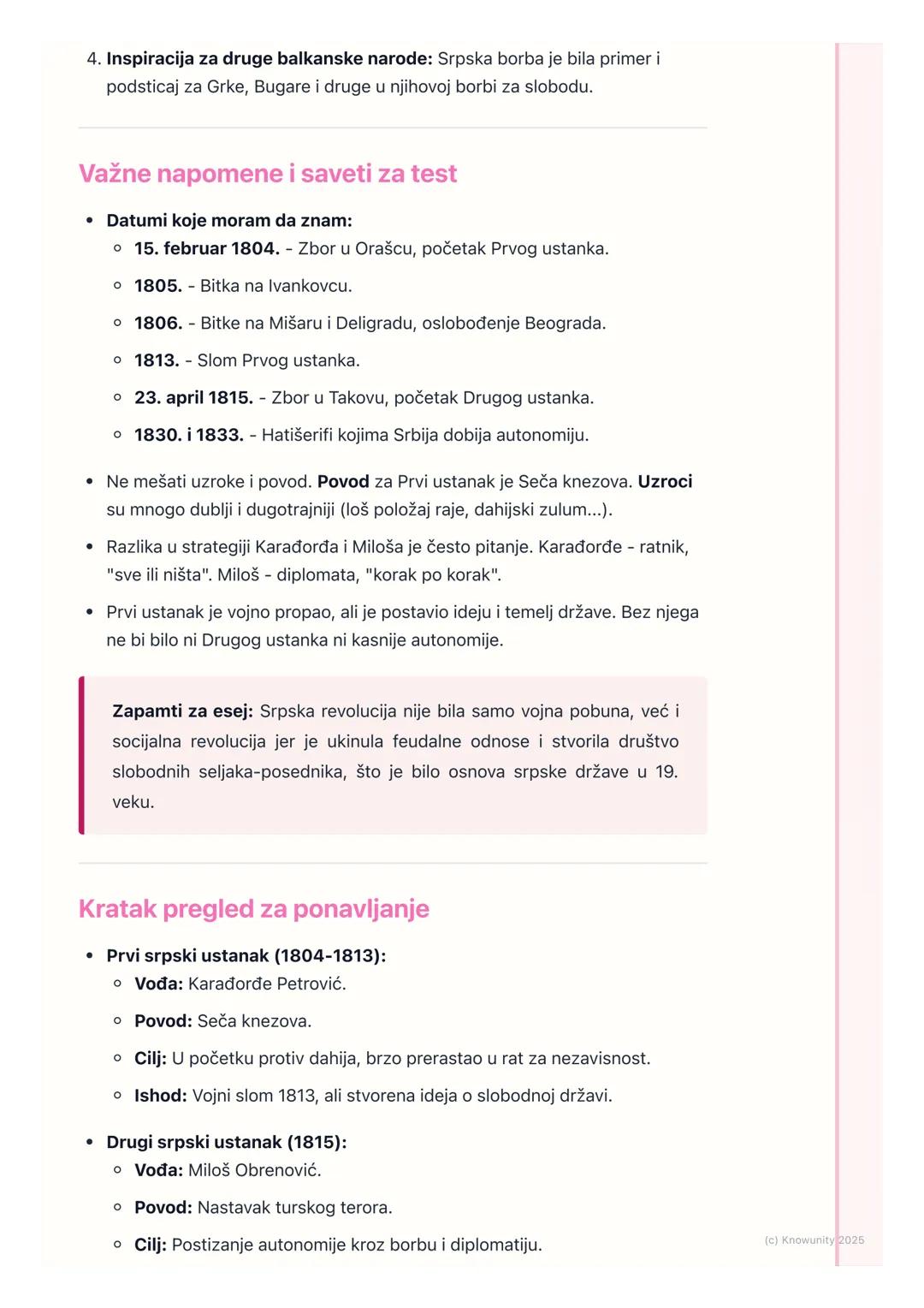 # Srpske revolucije (Prvi i Drugi
srpski ustanak)

Uvod u Srpsku revoluciju

Srpska revolucija je period borbe Srba za oslobođenje od osmans