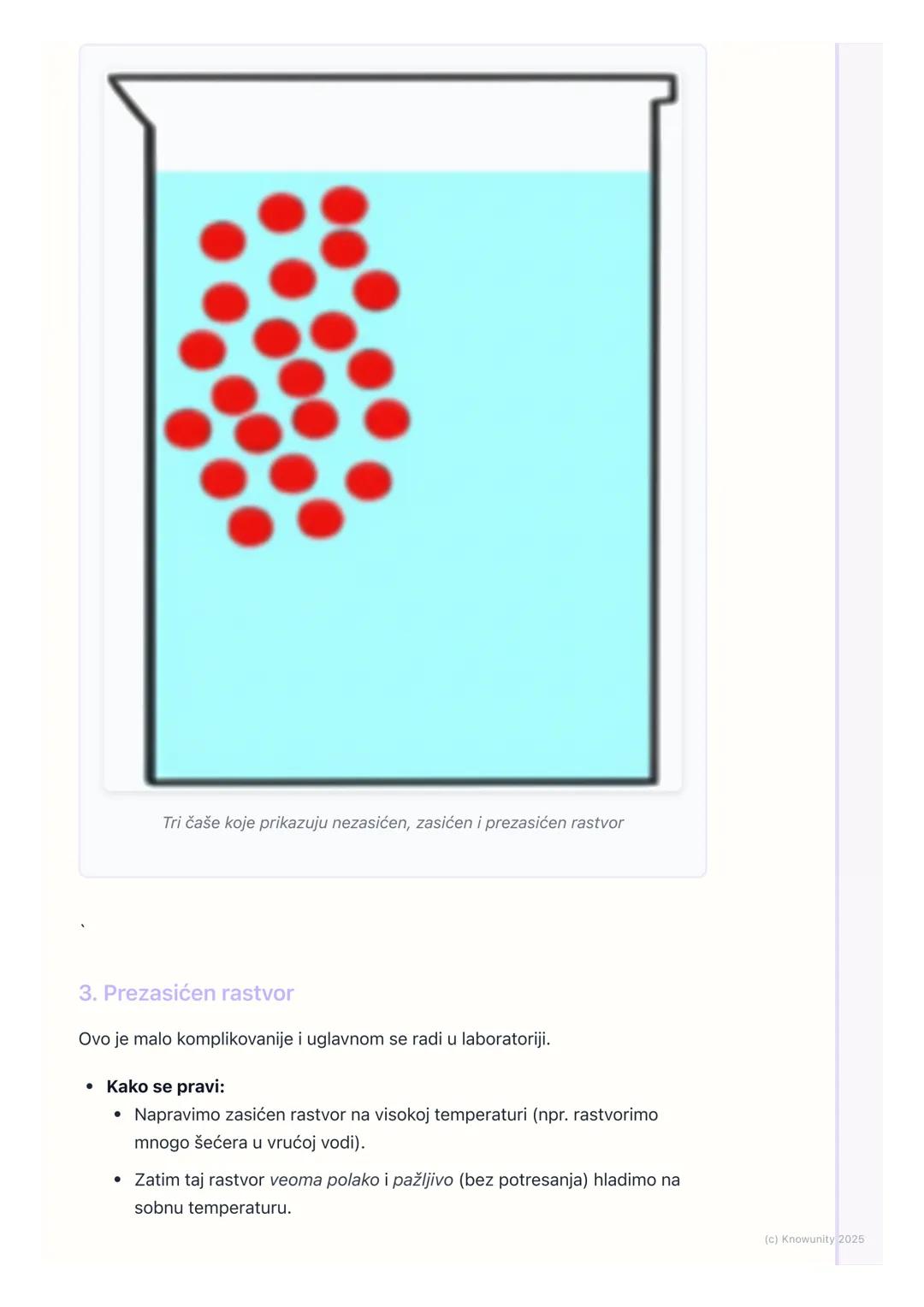 # Vrste rastvora

Uvod u vrste rastvora

Rastvori se razlikuju po tome koliko rastvorene supstance sadrže u određenoj
količini rastvarača. N
