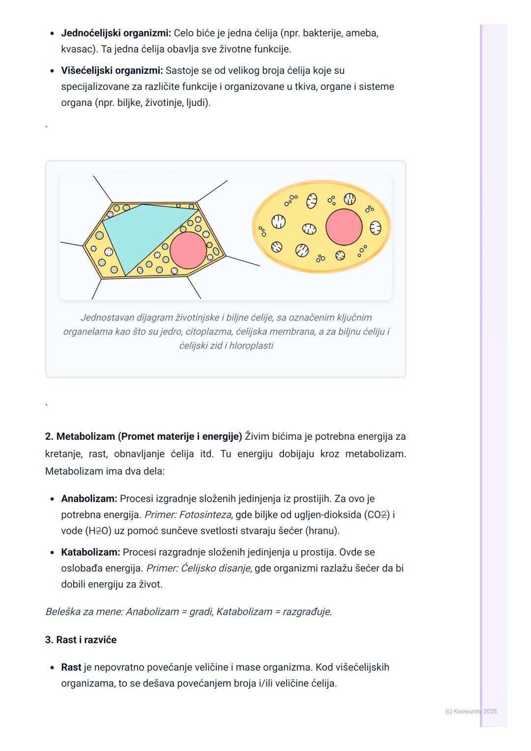 # Karakteristike živih bića

## Uvod - šta sva živa bića imaju zajedničko?

Biologija je nauka o životu. Da bismo razumeli šta je život, mor