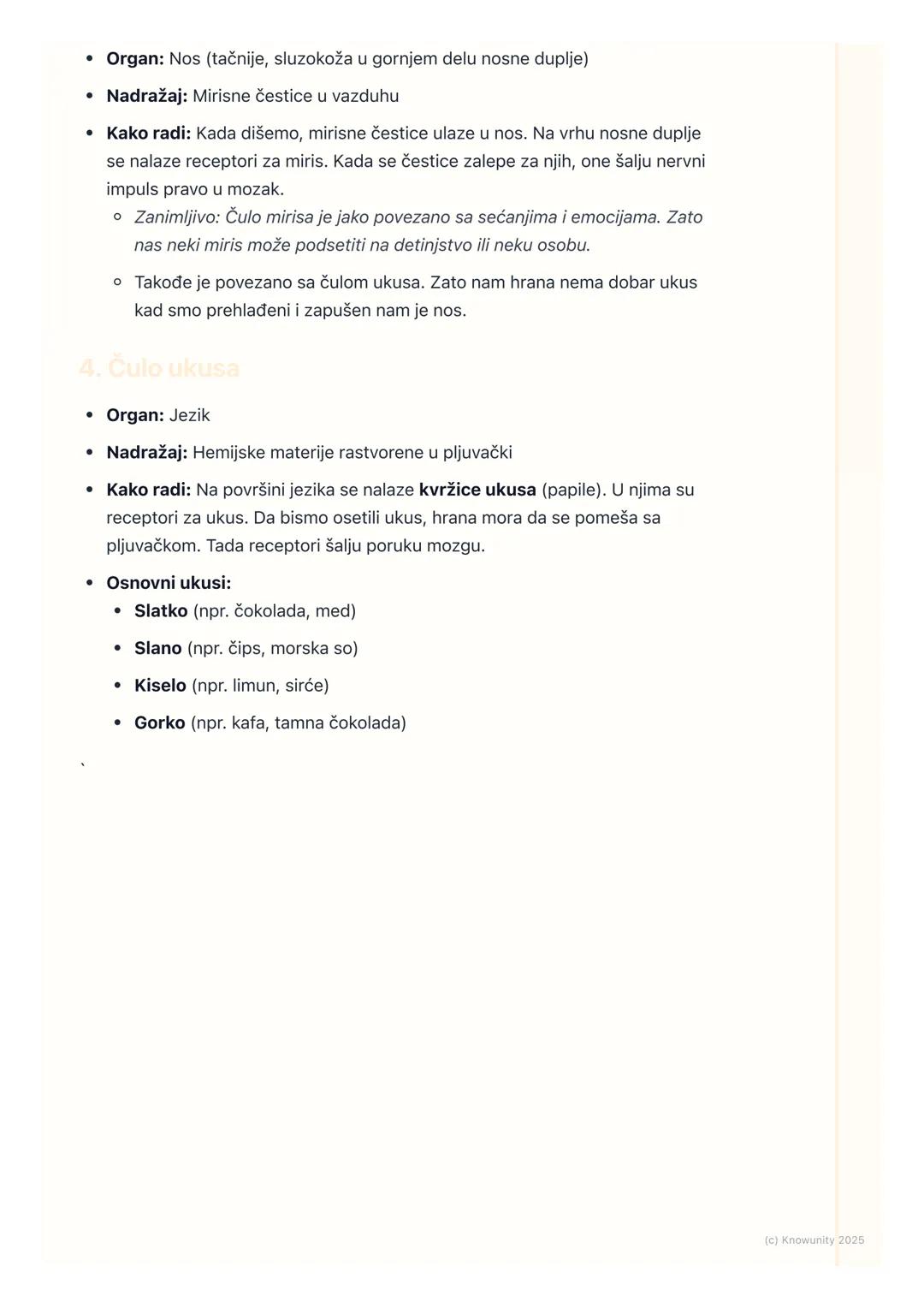 # Čula

Uvod u čula

Čula nam pomažu da upoznamo svet oko sebe. Ona su kao naši prozori u svet.
Preko čula primamo informacije o svemu što s