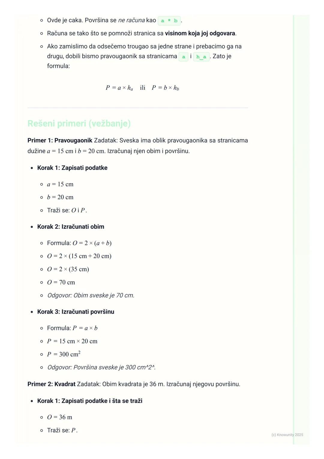 # Obim i površina četvorougla

Uvod u obim i površinu četvorougla

Četvorouglovi su svuda oko nas tabla u učionici, sveska, prozor, fudbalsk