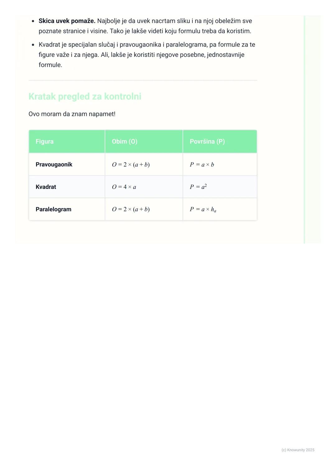 # Obim i površina četvorougla

Uvod u obim i površinu četvorougla

Četvorouglovi su svuda oko nas tabla u učionici, sveska, prozor, fudbalsk