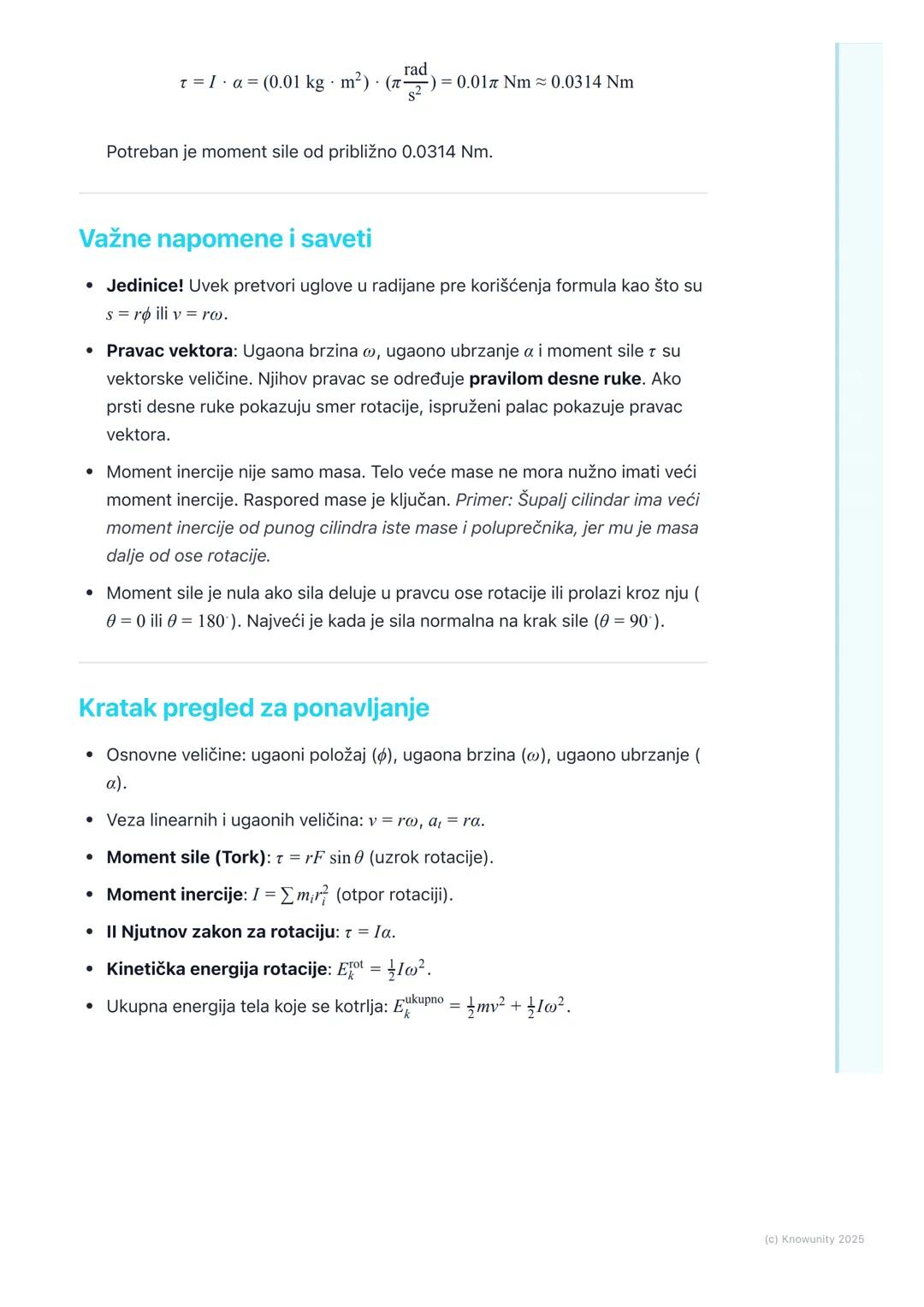 # Rotaciono kretanje

Uvod u rotaciono kretanje

Do sada smo uglavnom posmatrali translatorno kretanje, gde se telo kao celina
kreće sa jedn