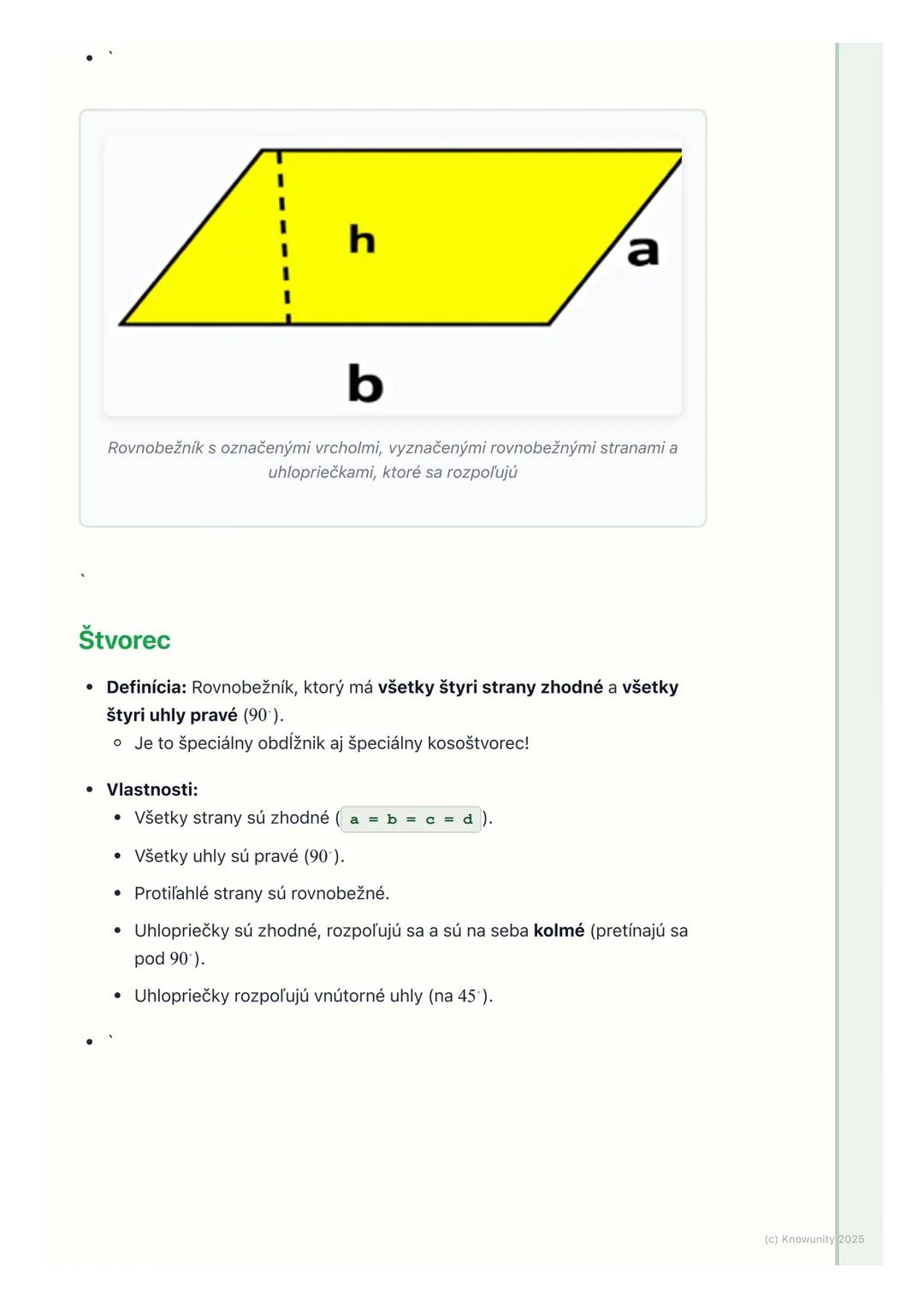 # Štvoruholníky - základné
pojmy

1. Úvod do štvoruholníkov

Štvoruholníky sú veľmi dôležité útvary v geometrii. Sú to rovinné útvary, ktoré
