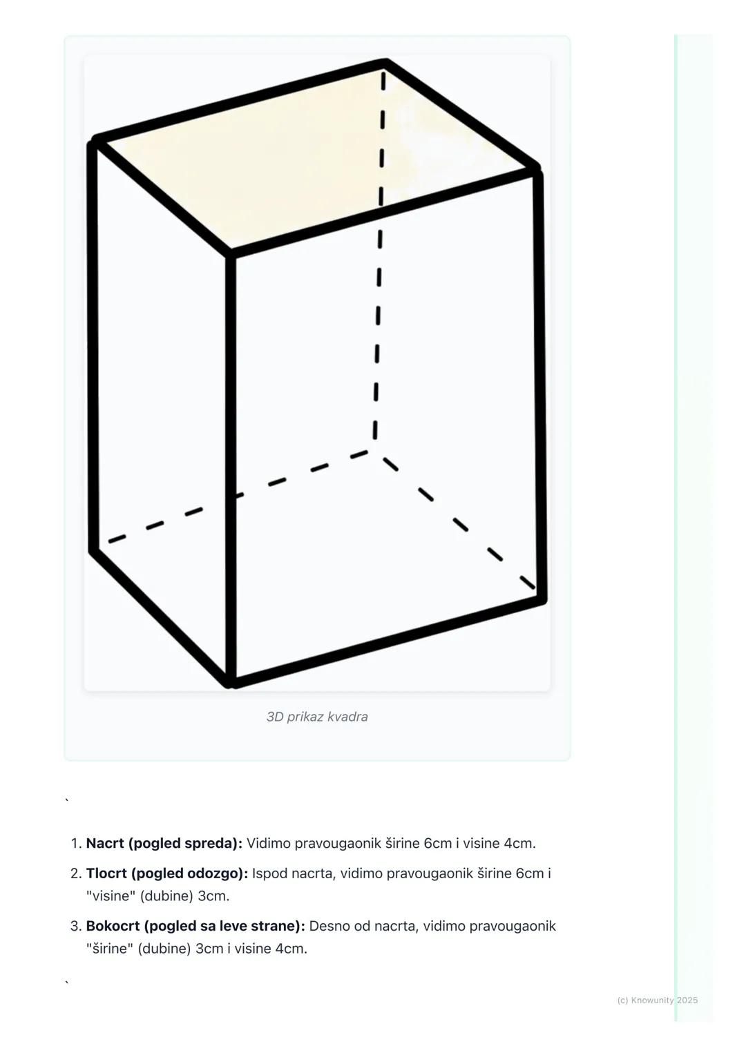 # Ortogonalna projekcija

Šta je ortogonalna projekcija?

To je način da se trodimenzionalni (3D) predmet, koji ima širinu, visinu i dubinu,