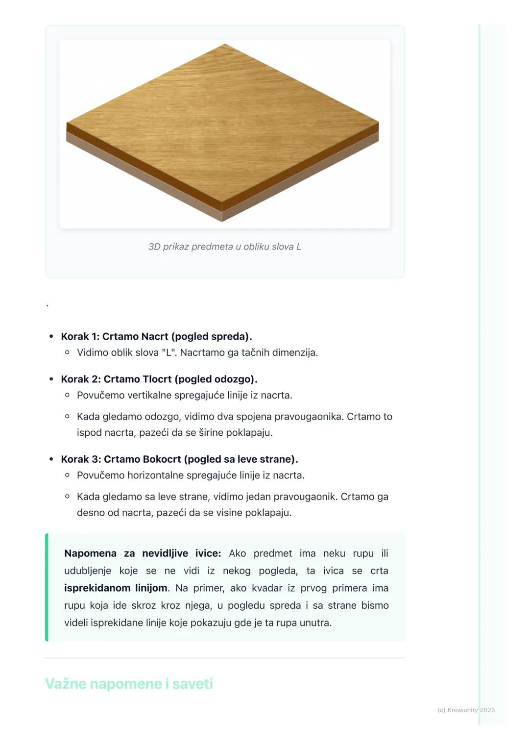 # Ortogonalna projekcija

Šta je ortogonalna projekcija?

To je način da se trodimenzionalni (3D) predmet, koji ima širinu, visinu i dubinu,