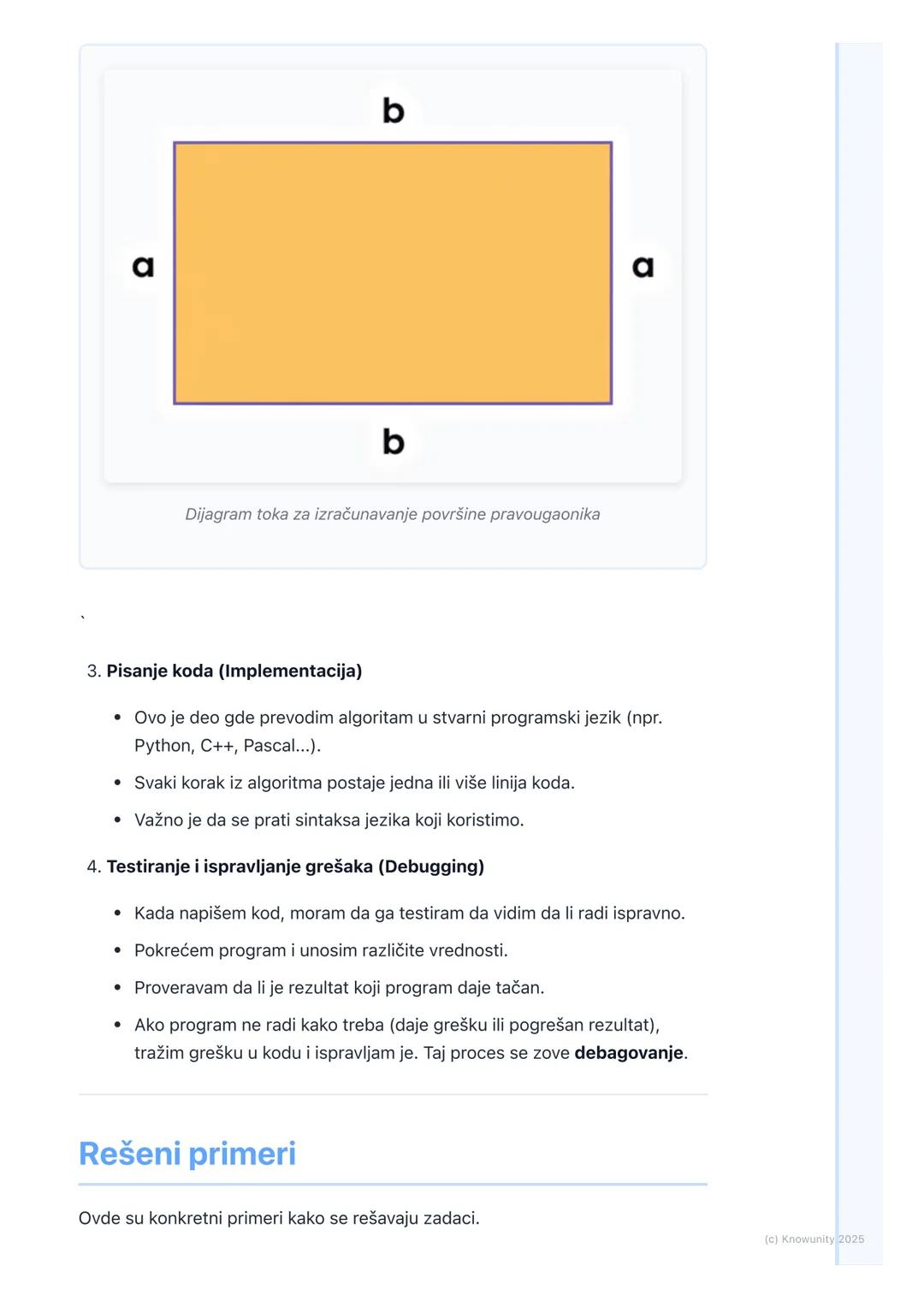 # Izrada jednostavnih programa

Uvod u izradu jednostavnih programa

Ovo je deo gde prelazimo sa teorije na praksu. Učićemo kako da napišemo