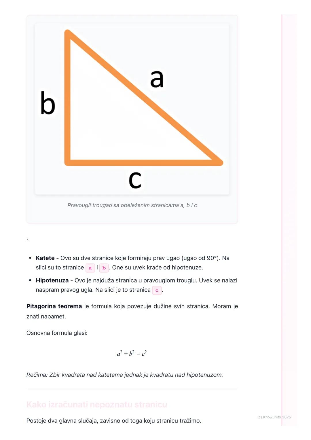 # Primena Pitagorine teoreme u
pravouglom trouglu

Primena Pitagorine teoreme u pravouglom trouglu

Ovo je vežbanje kako da koristimo Pitago