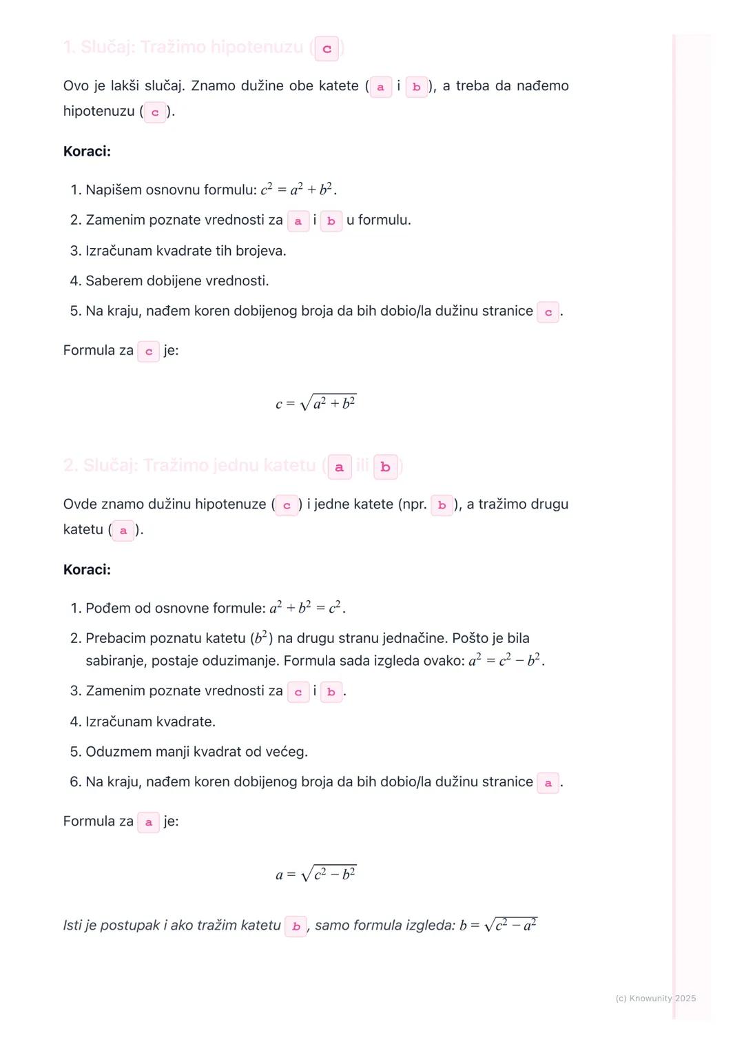 # Primena Pitagorine teoreme u
pravouglom trouglu

Primena Pitagorine teoreme u pravouglom trouglu

Ovo je vežbanje kako da koristimo Pitago