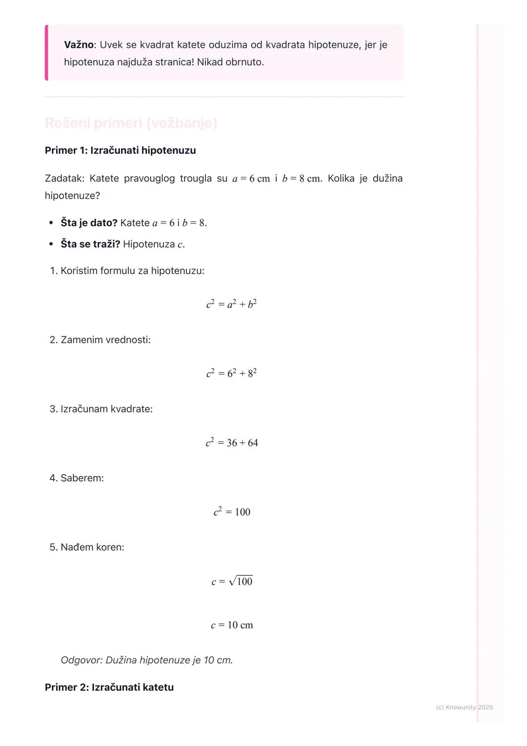 # Primena Pitagorine teoreme u
pravouglom trouglu

Primena Pitagorine teoreme u pravouglom trouglu

Ovo je vežbanje kako da koristimo Pitago