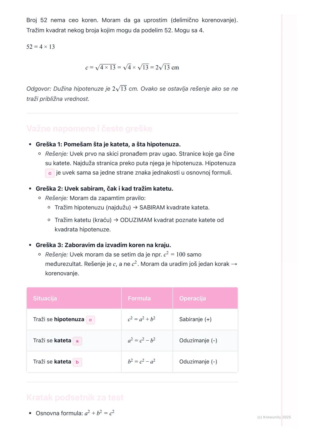 # Primena Pitagorine teoreme u
pravouglom trouglu

Primena Pitagorine teoreme u pravouglom trouglu

Ovo je vežbanje kako da koristimo Pitago