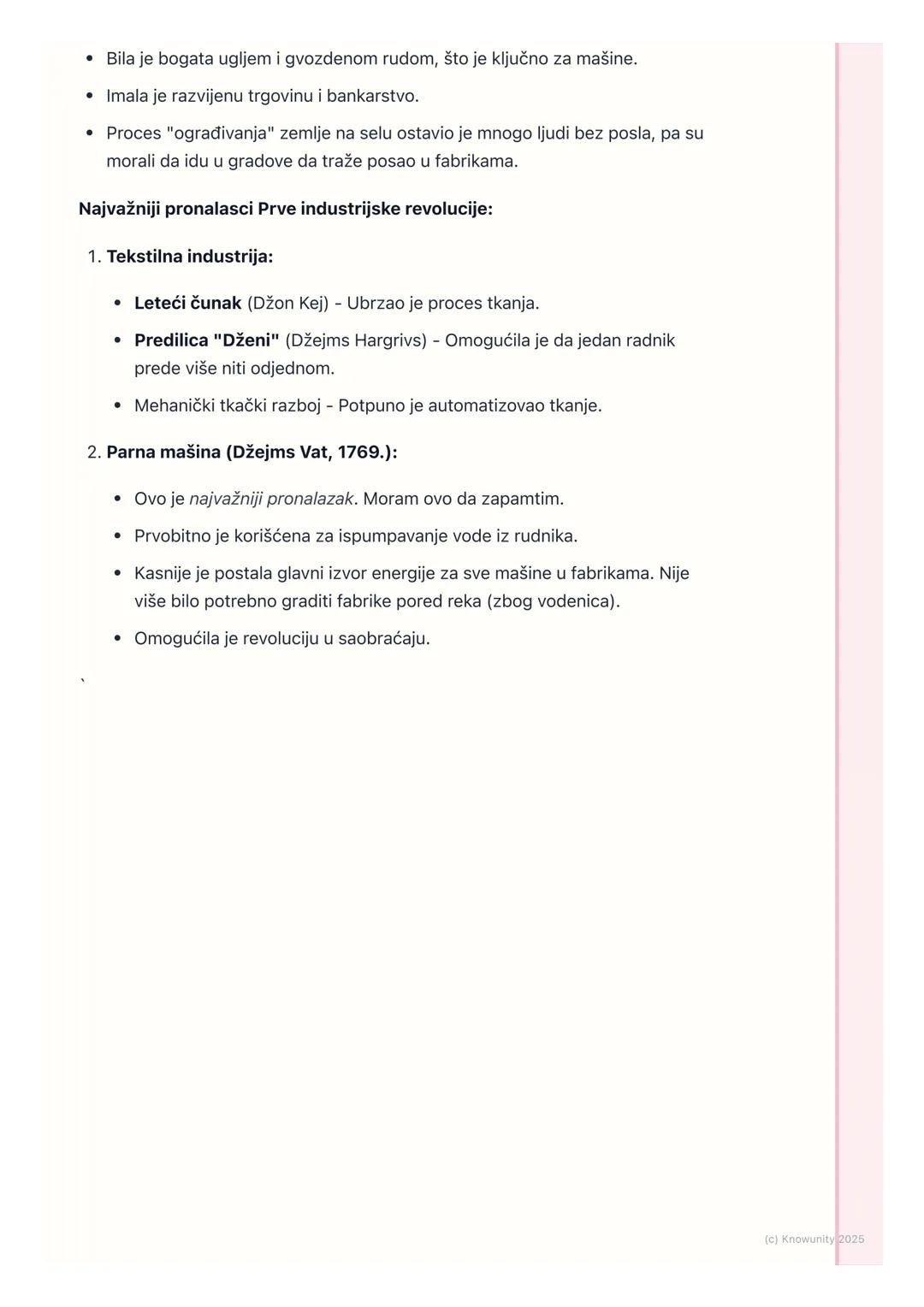 # Industrijska revolucija i njene
posledice

Uvod u industrijsku revoluciju

Industrijska revolucija je period velikih promena u drugoj polo