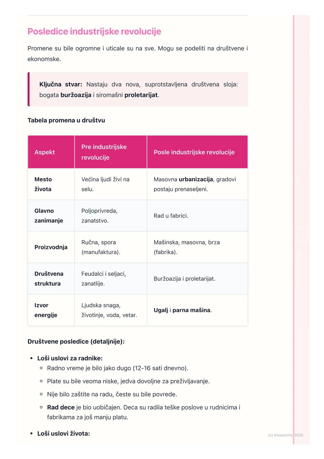 # Industrijska revolucija i njene
posledice

Uvod u industrijsku revoluciju

Industrijska revolucija je period velikih promena u drugoj polo