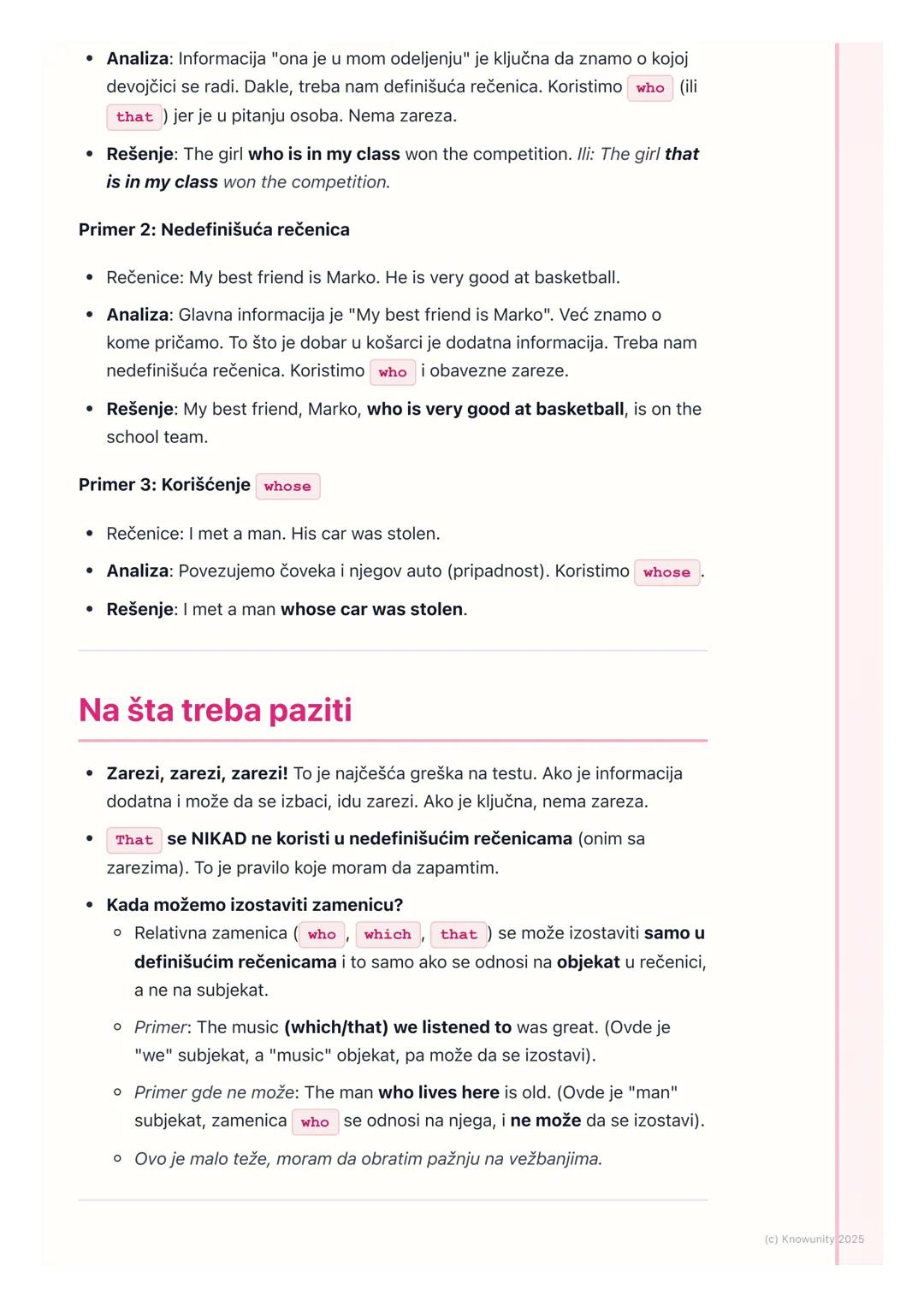 # Relativne rečenice (Relative
Clauses)

Šta su relativne rečenice?

Relativne rečenice su zavisne rečenice koje nam daju više informacija o