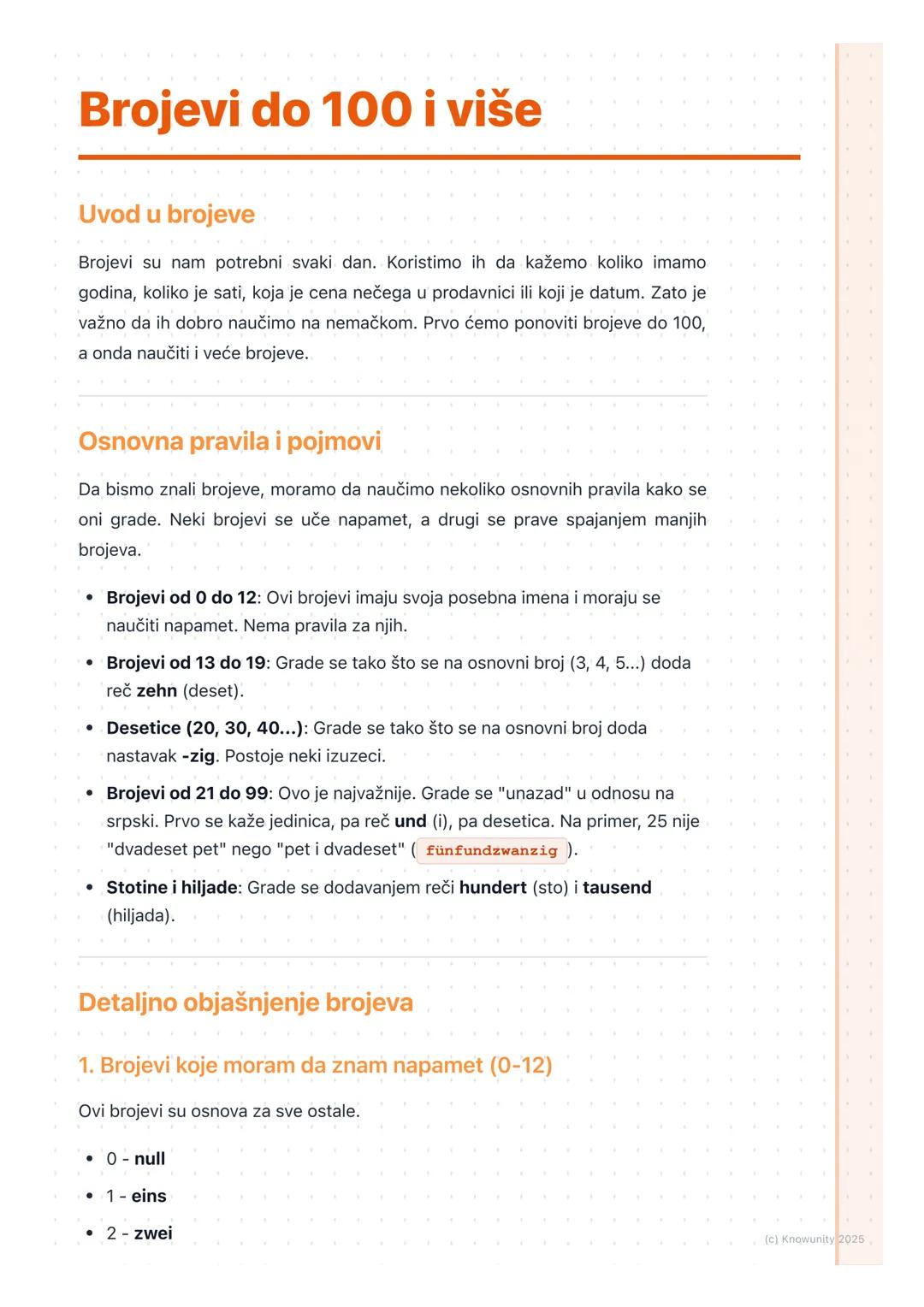 # Brojevi do 100 i više

Uvod u brojeve

Brojevi su nam potrebni svaki dan. Koristimo ih da kažemo koliko imamo
godina, koliko je sati, koja