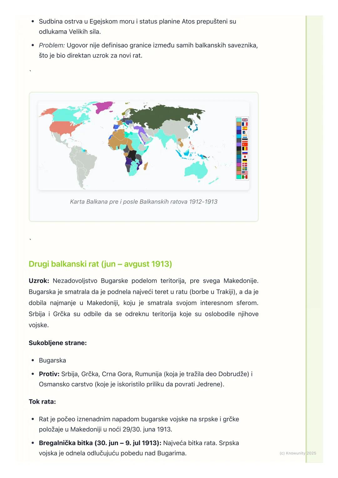 # Balkanski ratovi

Uvod u Balkanske ratove

Balkanski ratovi (1912-1913) su ključni događaji koji su prethodili Prvom
svetskom ratu. To su 