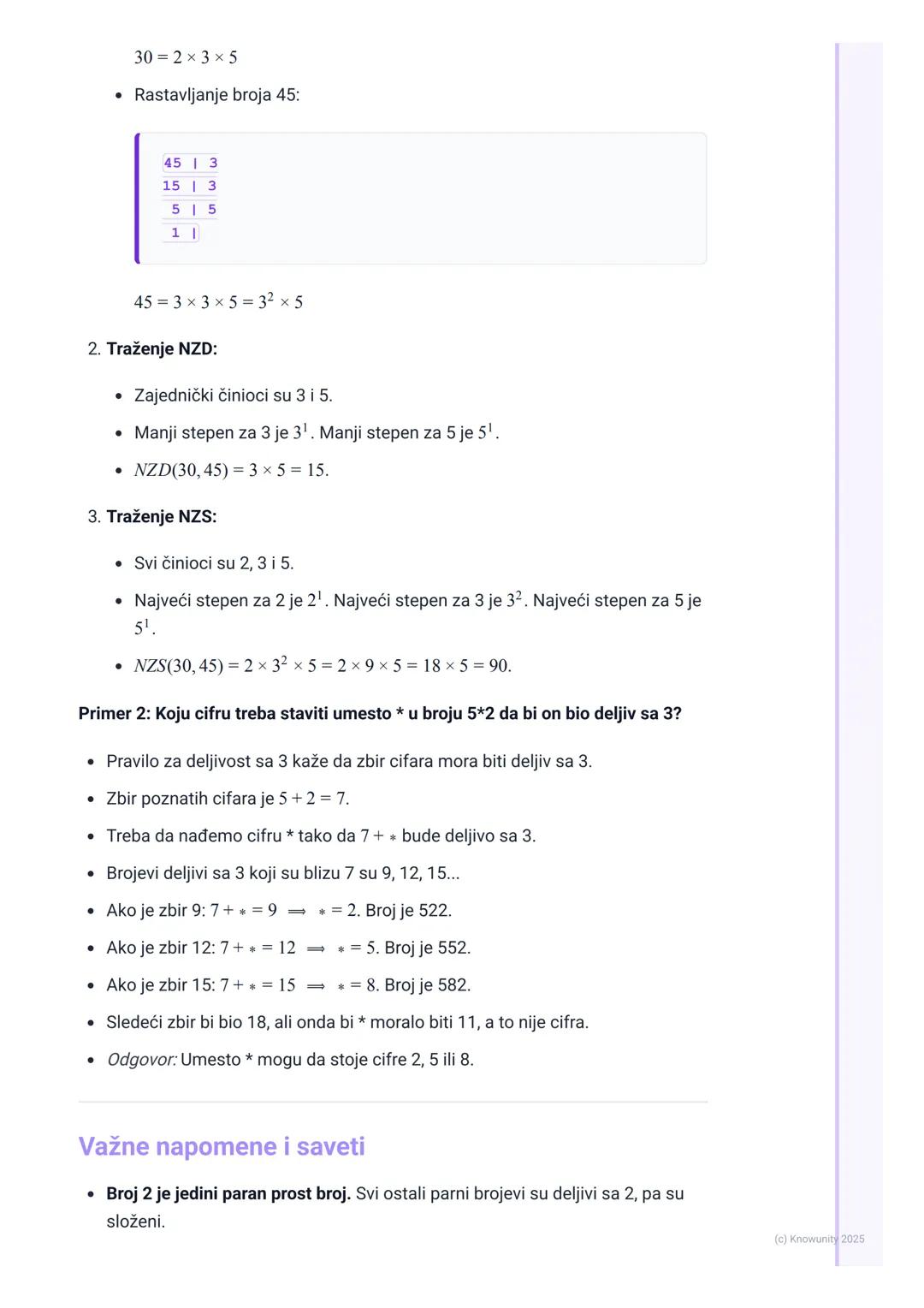 # Deljivost prirodnih brojeva

Uvod u deljivost

Deljivost nam pomaže da razumemo kako se brojevi odnose jedni prema
drugima. To je kao da g