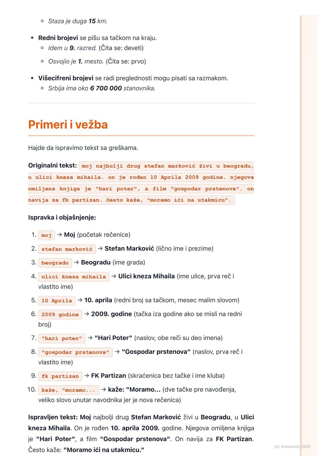 # Pravopisna pravila

## Uvod u pravopisna pravila

Pravopis predstavlja skup pravila za pisanje u jednom jeziku. Važno je da ga
dobro znamo