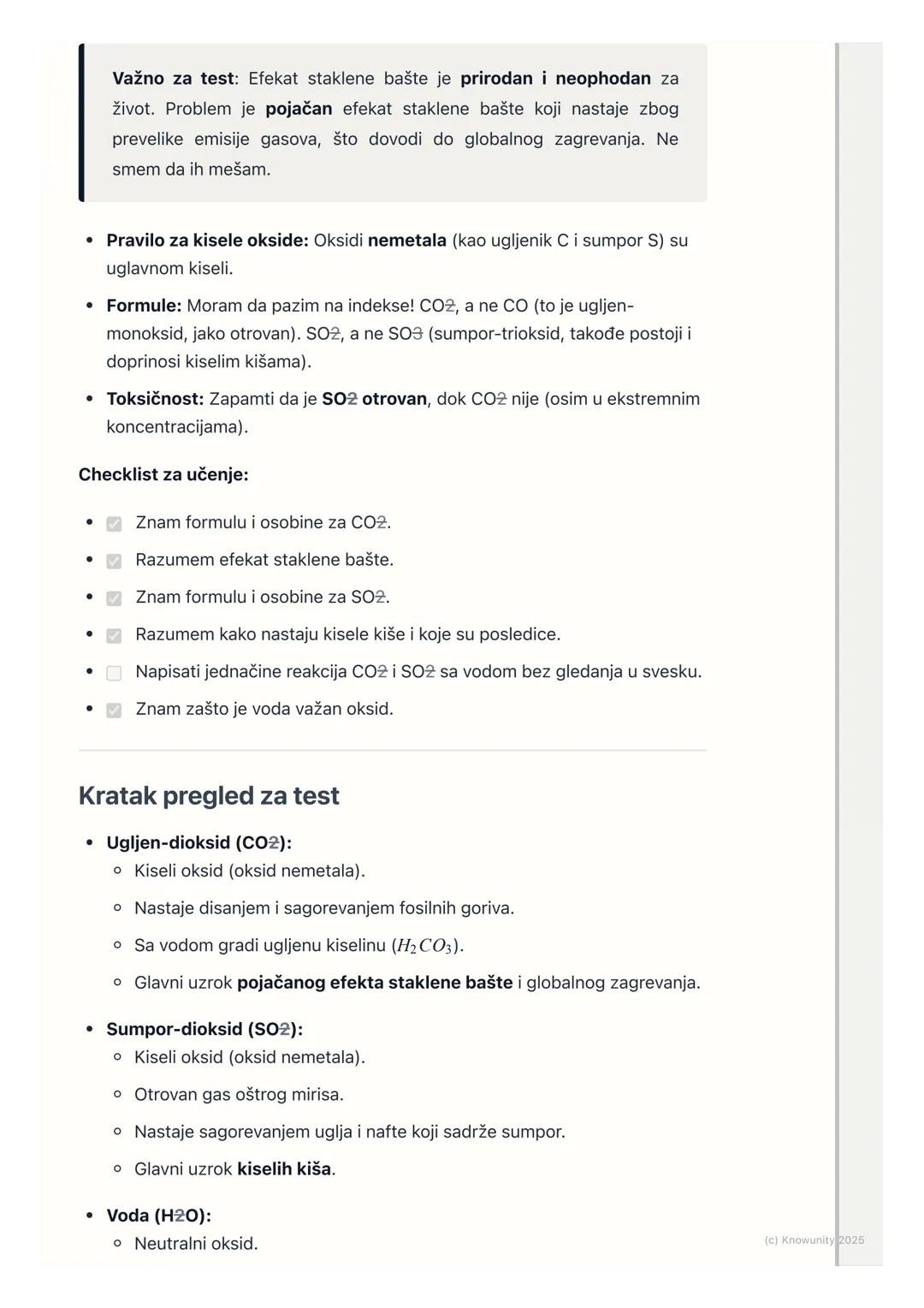 # Značajni oksidi

Uvod u značajne okside

Oksidi su svuda oko nas. Neki su bezopasni, a neki su veoma važni jer imaju
veliki uticaj na živo