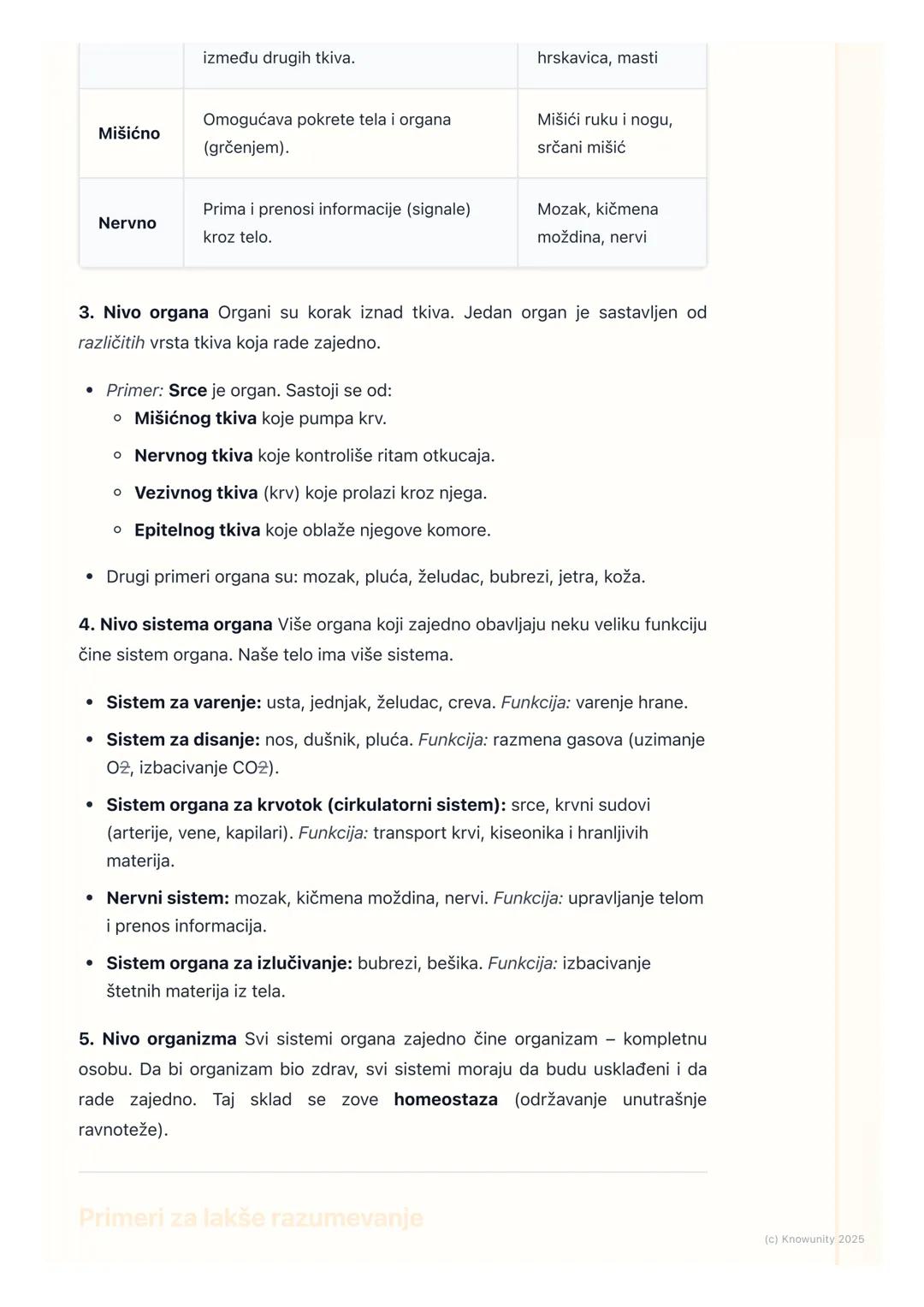 # Organizacija ljudskog tela

Organizacija ljudskog tela

Naše telo je kao jedna veoma složena mašina. Sastoji se od mnogo različitih
delova