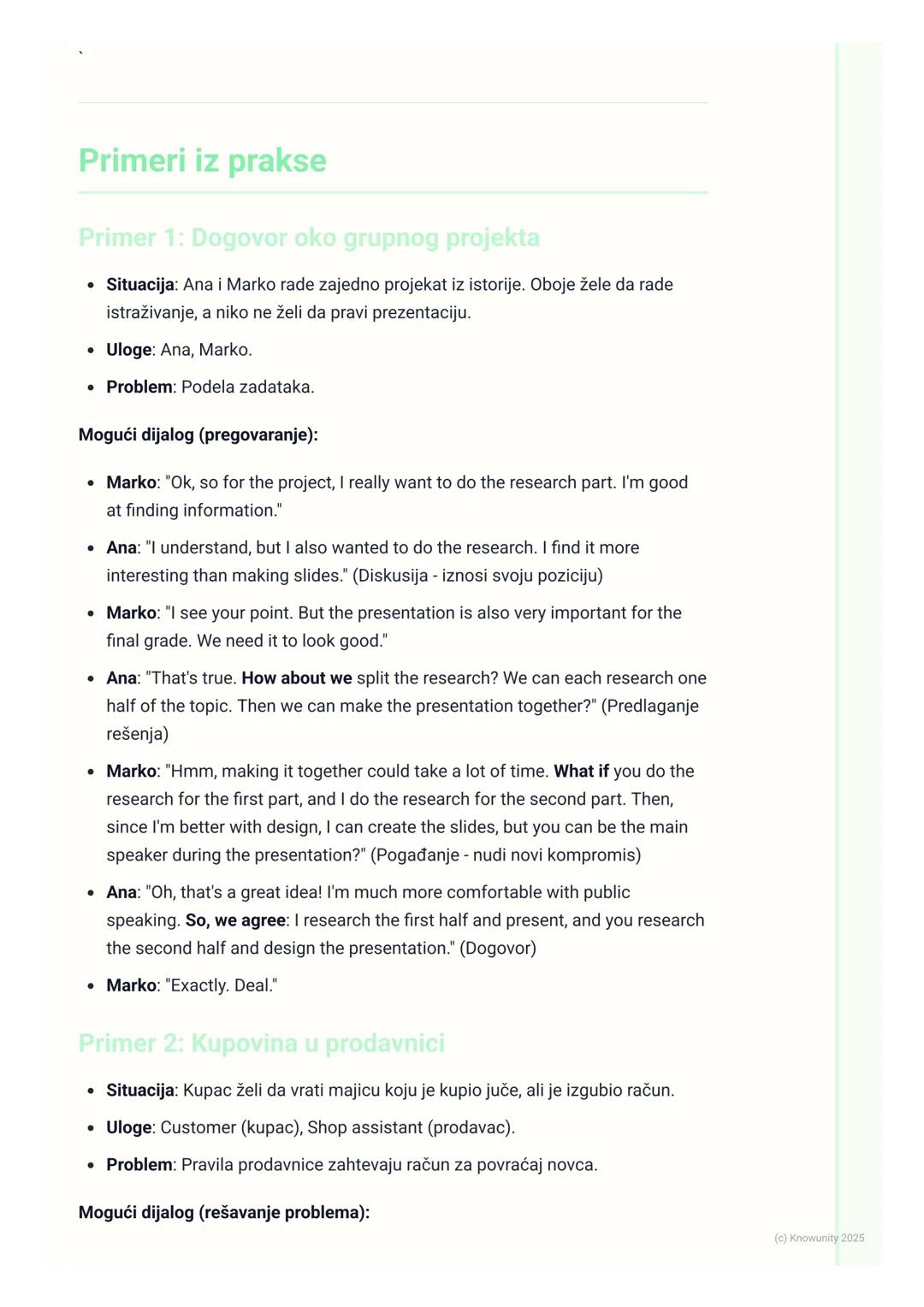 # Uloge i simulacije - Rešavanje
problema i pregovaranje

Uvod u igranje uloga i simulacije

Ovo su vežbe gde glumimo određene uloge u zamiš