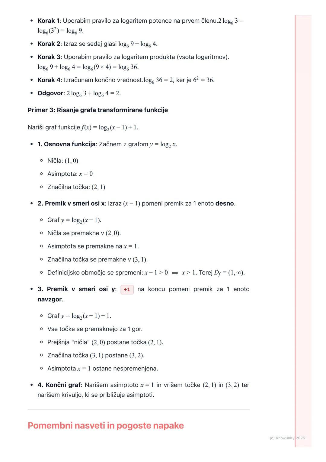 # Logaritemska funkcija

Definicija logaritma in logaritemske funkcije

Logaritem je v bistvu obratna operacija od potenciranja. Medtem ko p