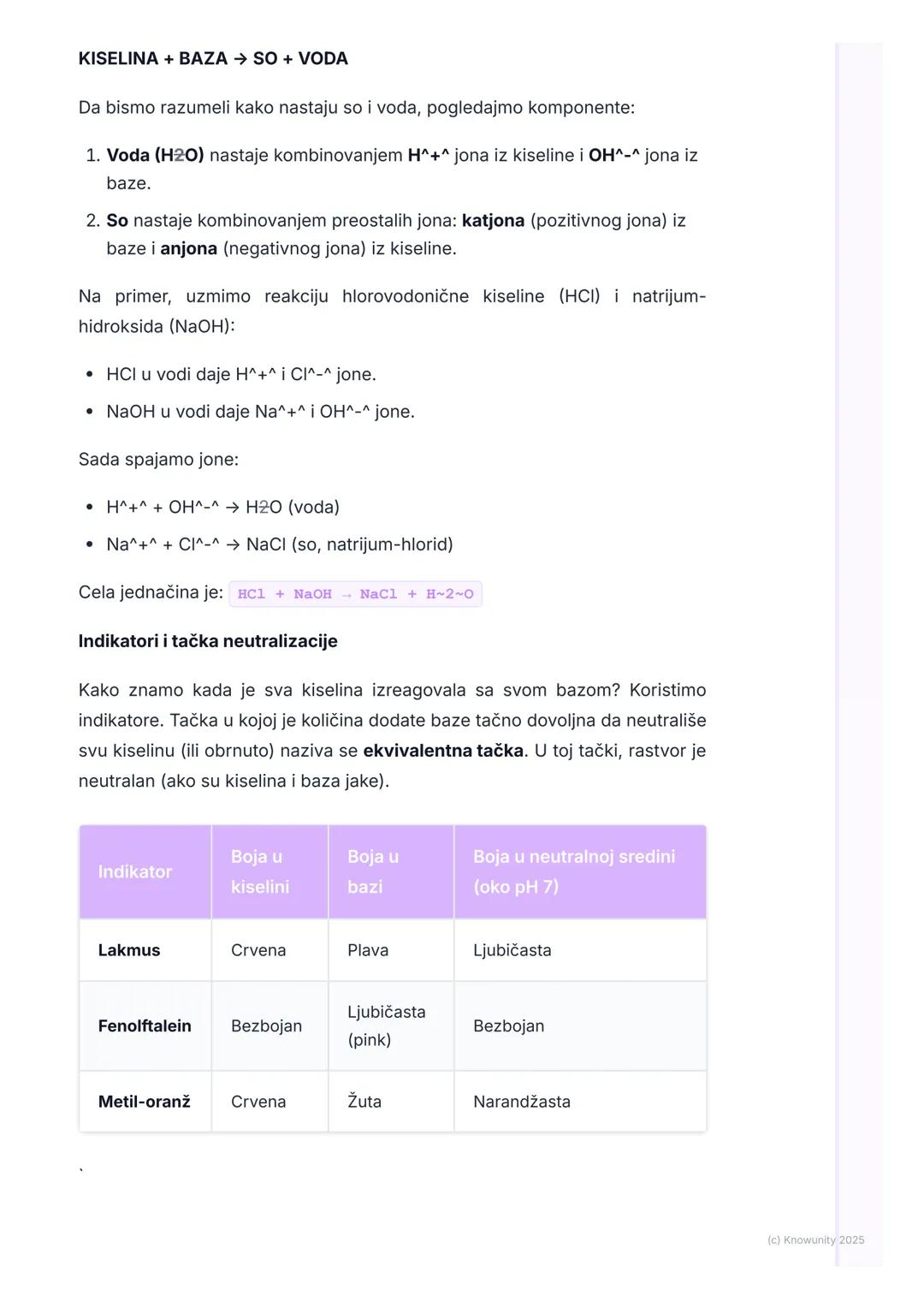 # Neutralizacija

Šta je neutralizacija?

Neutralizacija je hemijska reakcija između kiseline i baze. U ovoj reakciji,
kiselina i baza reagu
