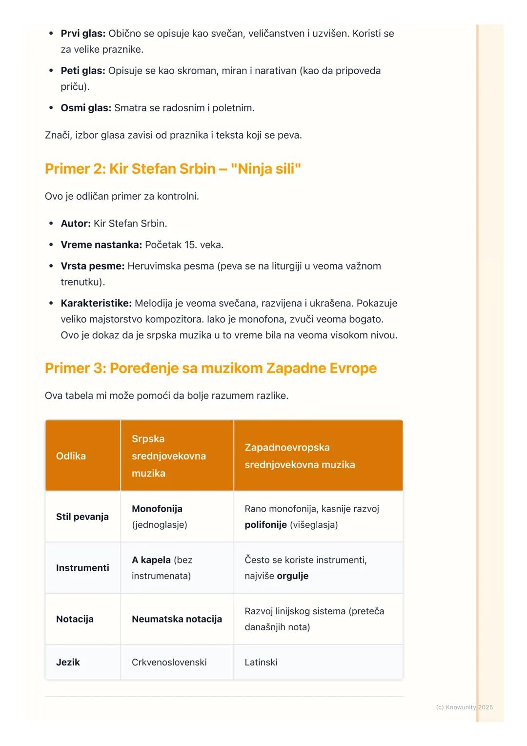 # Srpska srednjovekovna
muzika

Uvod u srpsku srednjovekovnu muziku

Srpska muzika u srednjem veku je bila skoro isključivo duhovna, tj. crk