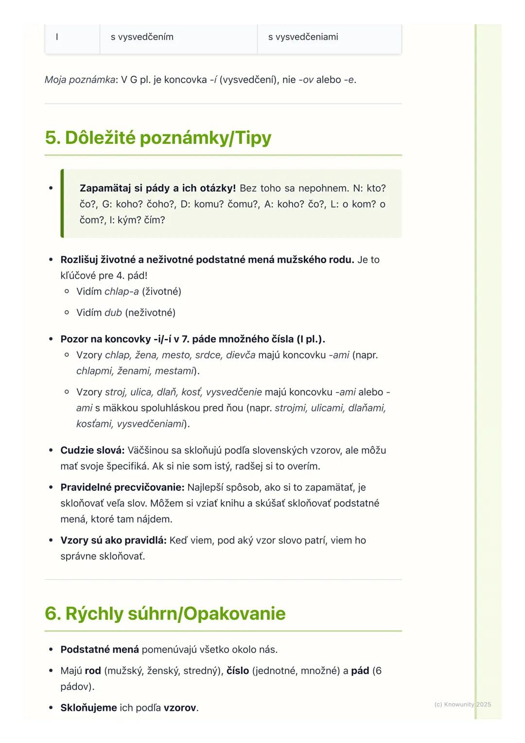 # Podstatné mená

## 1. Prehľad podstatných mien

Ahojte! Dnes si zopakujeme podstatné mená, lebo sú super dôležité pre
správnu slovenčinu. 