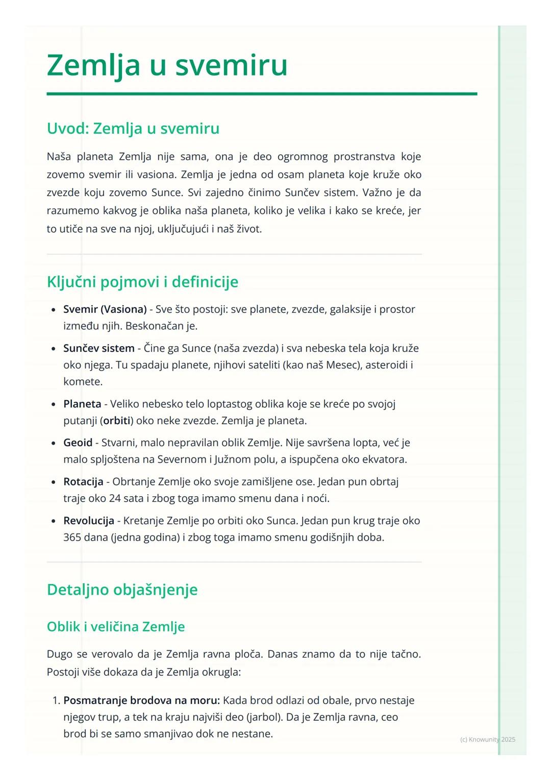 # Zemlja u svemiru

Uvod: Zemlja u svemiru

Naša planeta Zemlja nije sama, ona je deo ogromnog prostranstva koje
zovemo svemir ili vasiona. 