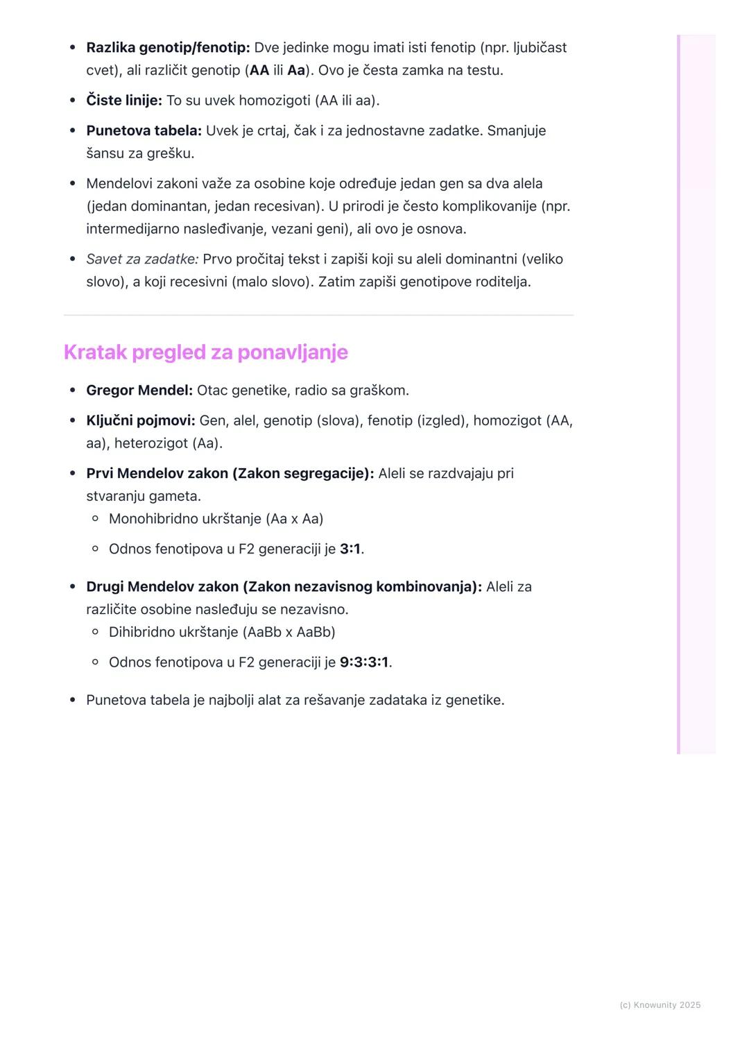 # Mendelovi zakoni nasleđivanja

Uvod u Mendelove zakone

Gregor Mendel je bio monah i naučnik iz 19. veka, često ga nazivaju "ocem
genetike