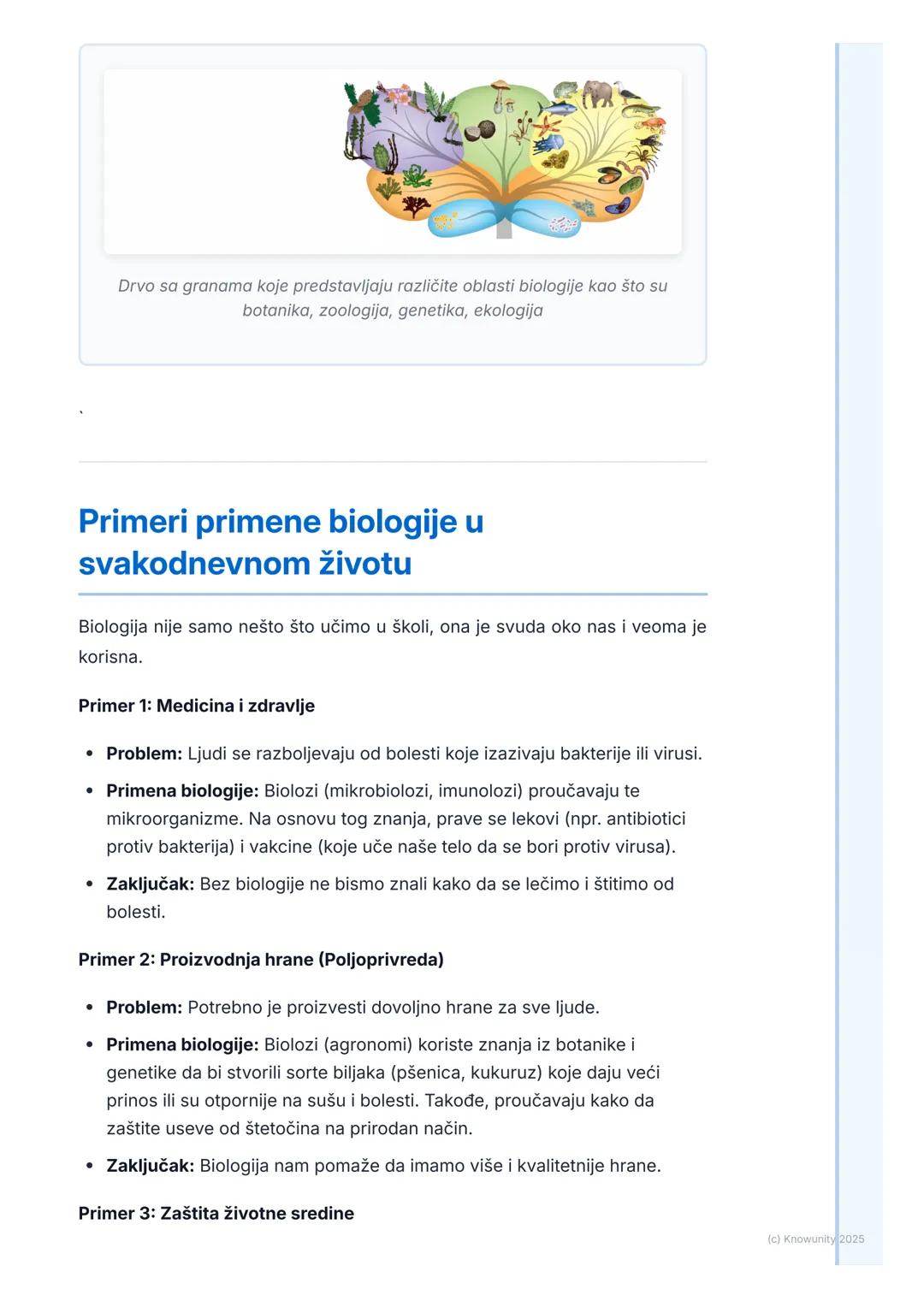 # Šta je biologija?

# Šta je biologija i zašto je učimo?

Biologija je prirodna nauka koja proučava život i živa bića. To znači da se
bavi 