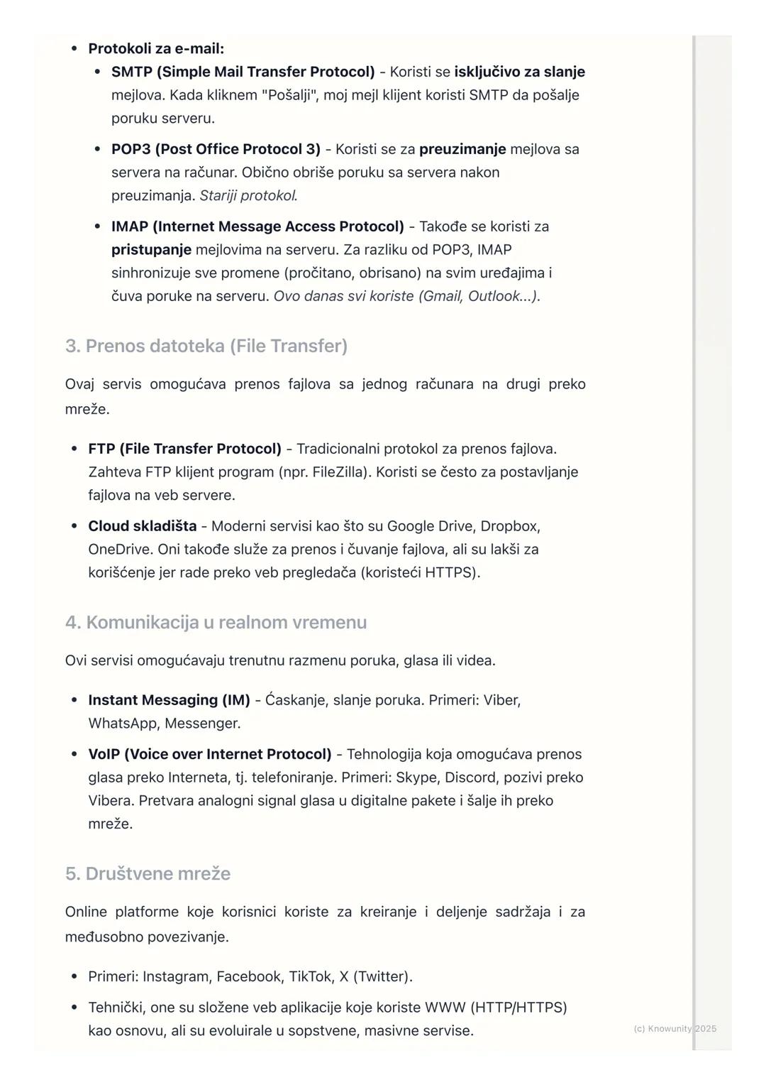 # Servisi na Internetu

Uvod u servise na Internetu

Internet je globalna mreža računara, ali ono što ga čini korisnim su servisi koji
rade 