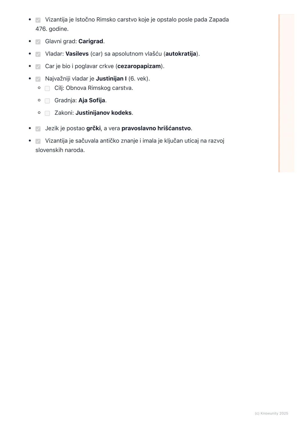 # Vizantija - naslednica Rima na
istoku

Uvod: Šta je Vizantija?

Kada je Zapadno Rimsko carstvo palo 476. godine, to nije bio kraj Rima. Is