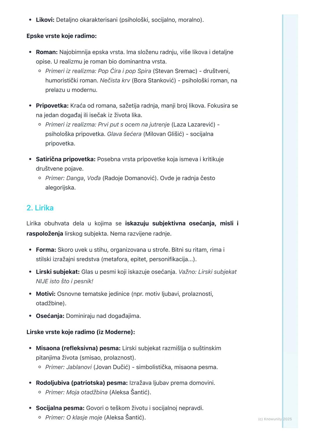 # Književni rodovi i vrste

Uvod u književne rodove i vrste

Književni rodovi predstavljaju osnovnu i najširu podelu književnih dela. Ova
po