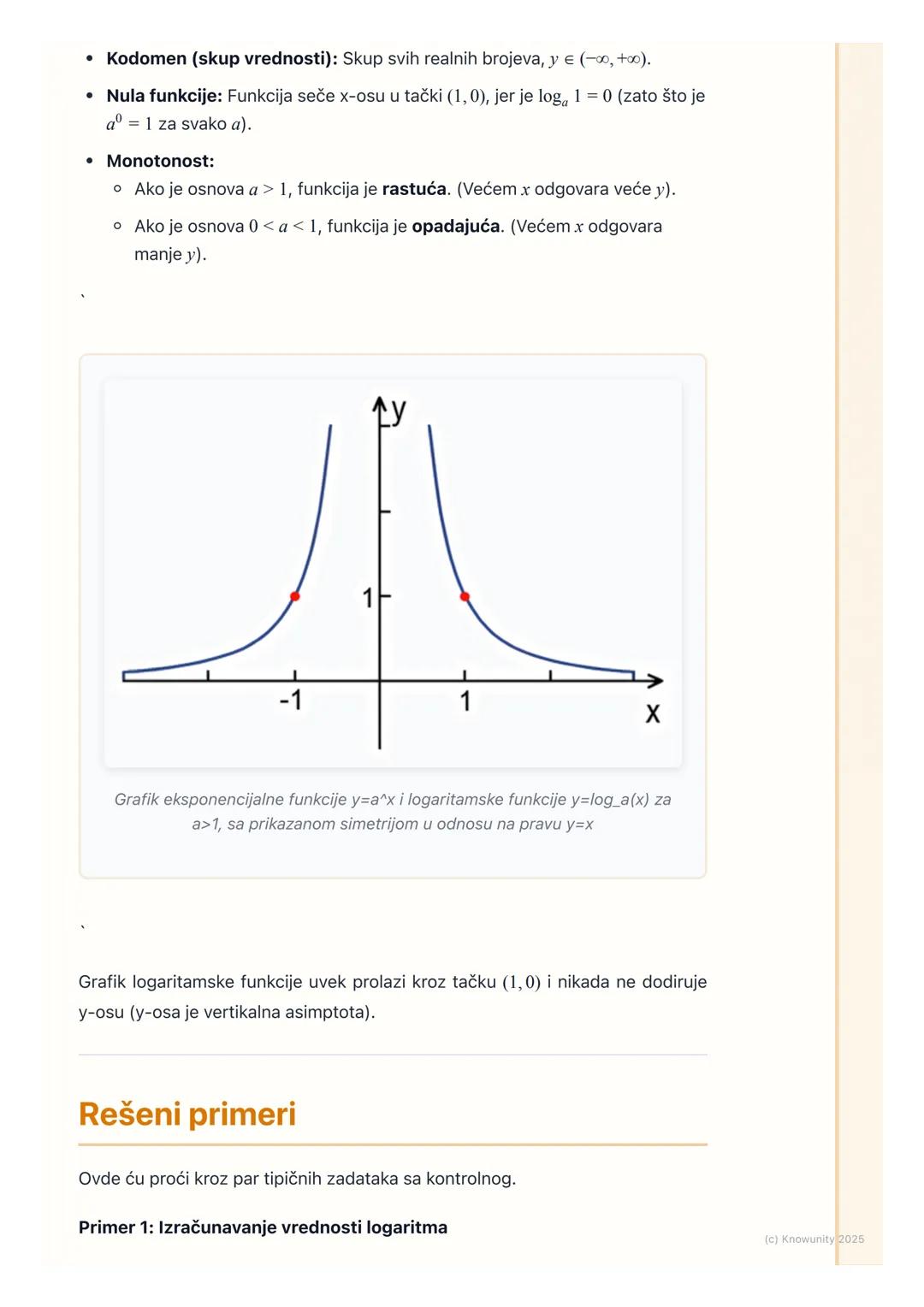 # Pojam logaritma i
logaritamske funkcije

Uvod u pojam logaritma

Logaritmi su u suštini inverzna operacija stepenovanju. Kao što je koreno