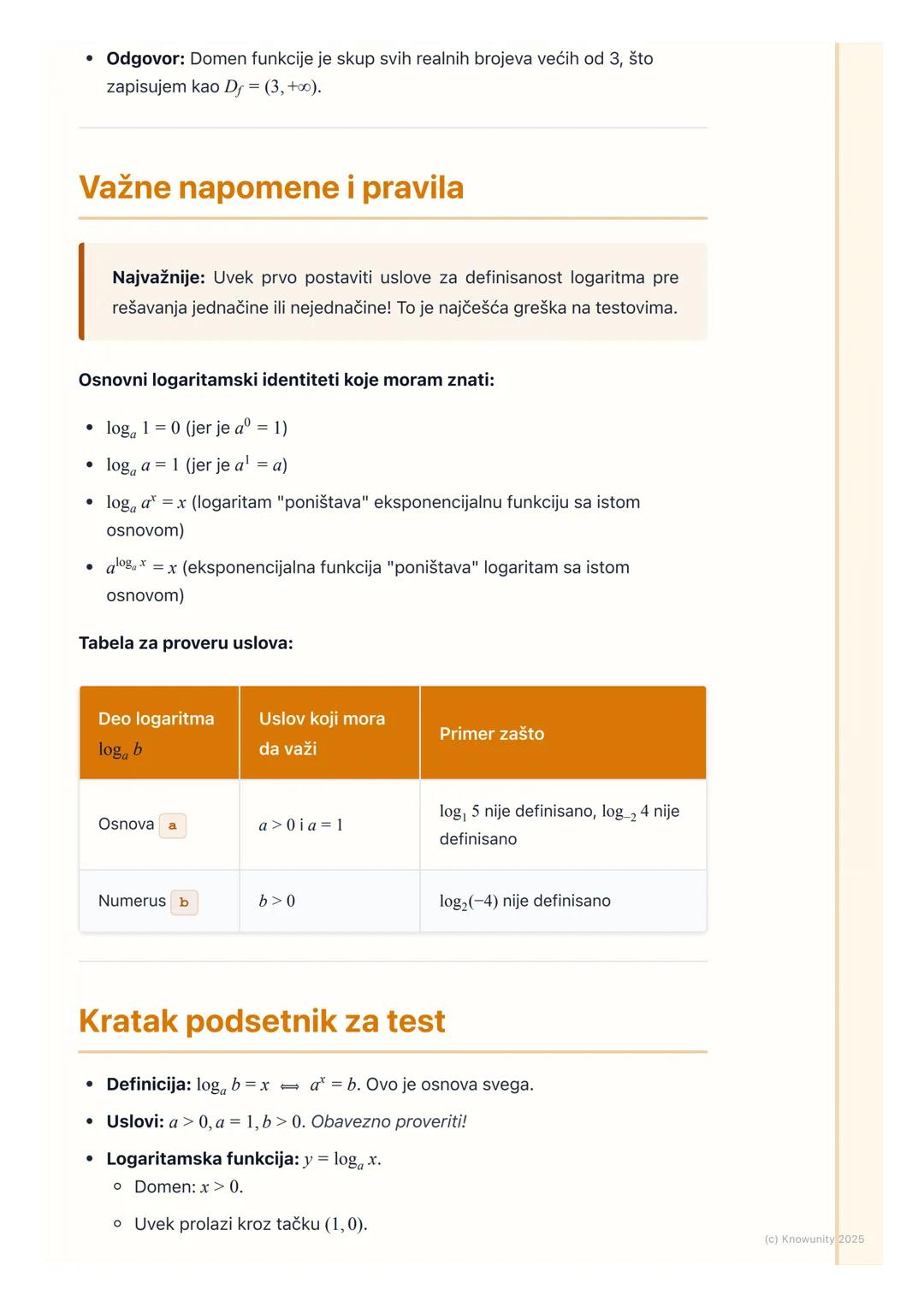 # Pojam logaritma i
logaritamske funkcije

Uvod u pojam logaritma

Logaritmi su u suštini inverzna operacija stepenovanju. Kao što je koreno