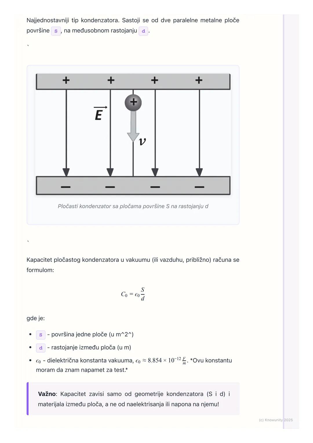 # Kondenzatori i dielektrici

Uvod u kondenzatore

Kondenzatori su elektronske komponente čija je osnovna funkcija da skladište
naelektrisan