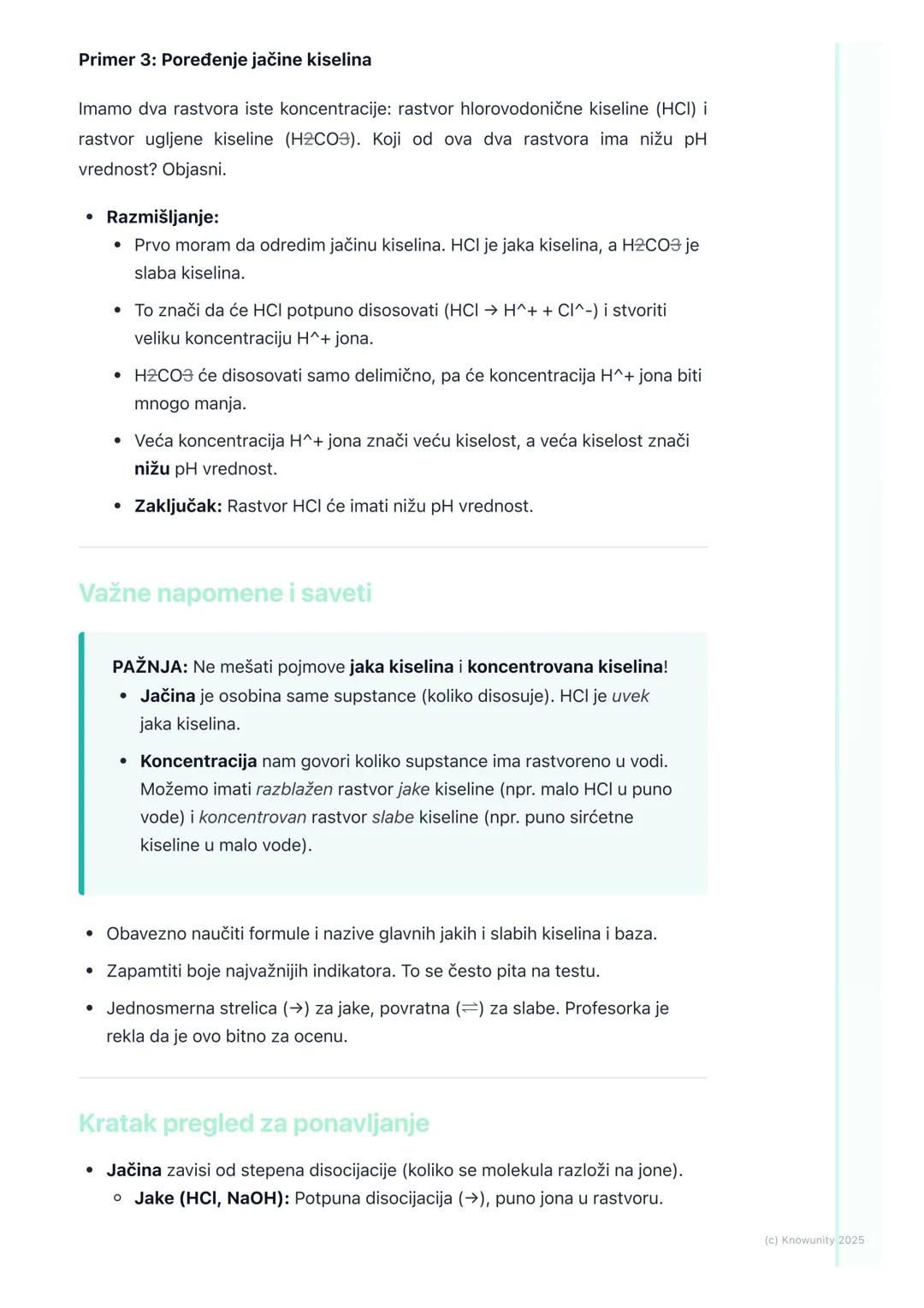 # Jačina kiselina i baza i pH
vrednost

## Uvod u jačinu kiselina i baza

Nisu sve kiseline i baze iste. Neke su "jake", a neke "slabe". Jač