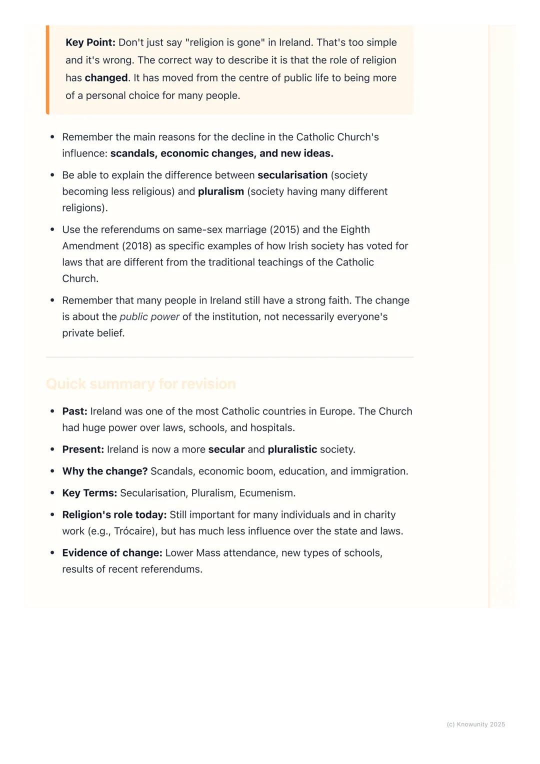 # Religion in Modern Ireland

An introduction to religion in modern Ireland

Religion, especially the Catholic Church, has been a huge part 