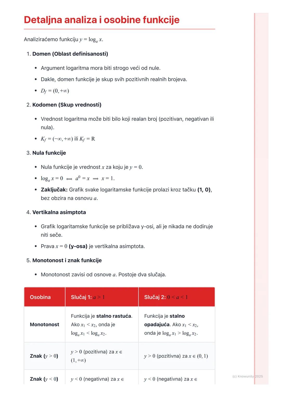 # Logaritamska funkcija

Uvod u logaritamsku funkciju

Logaritamska funkcija je inverzna funkcija eksponencijalnoj funkciji. Dok
eksponencij