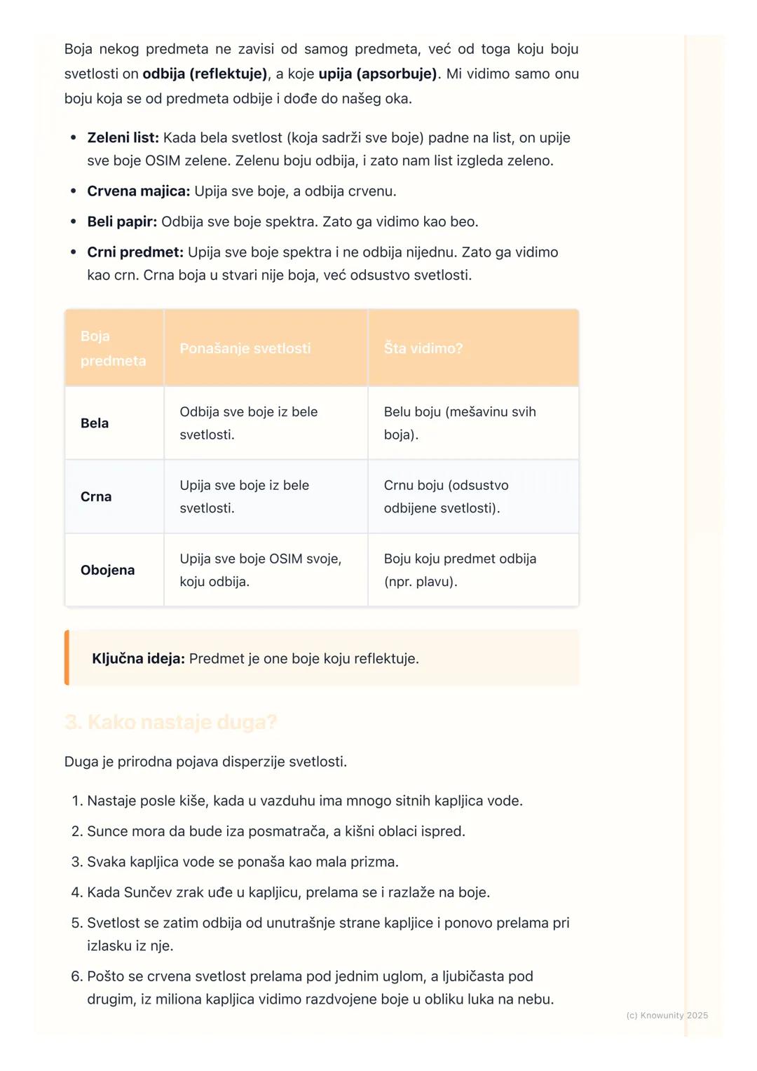 # Boja svetlosti i disperzija

Boja svetlosti i disperzija

Svetlost Sunca ili sijalice nam izgleda belo, ali u stvari nije. Bela svetlost j