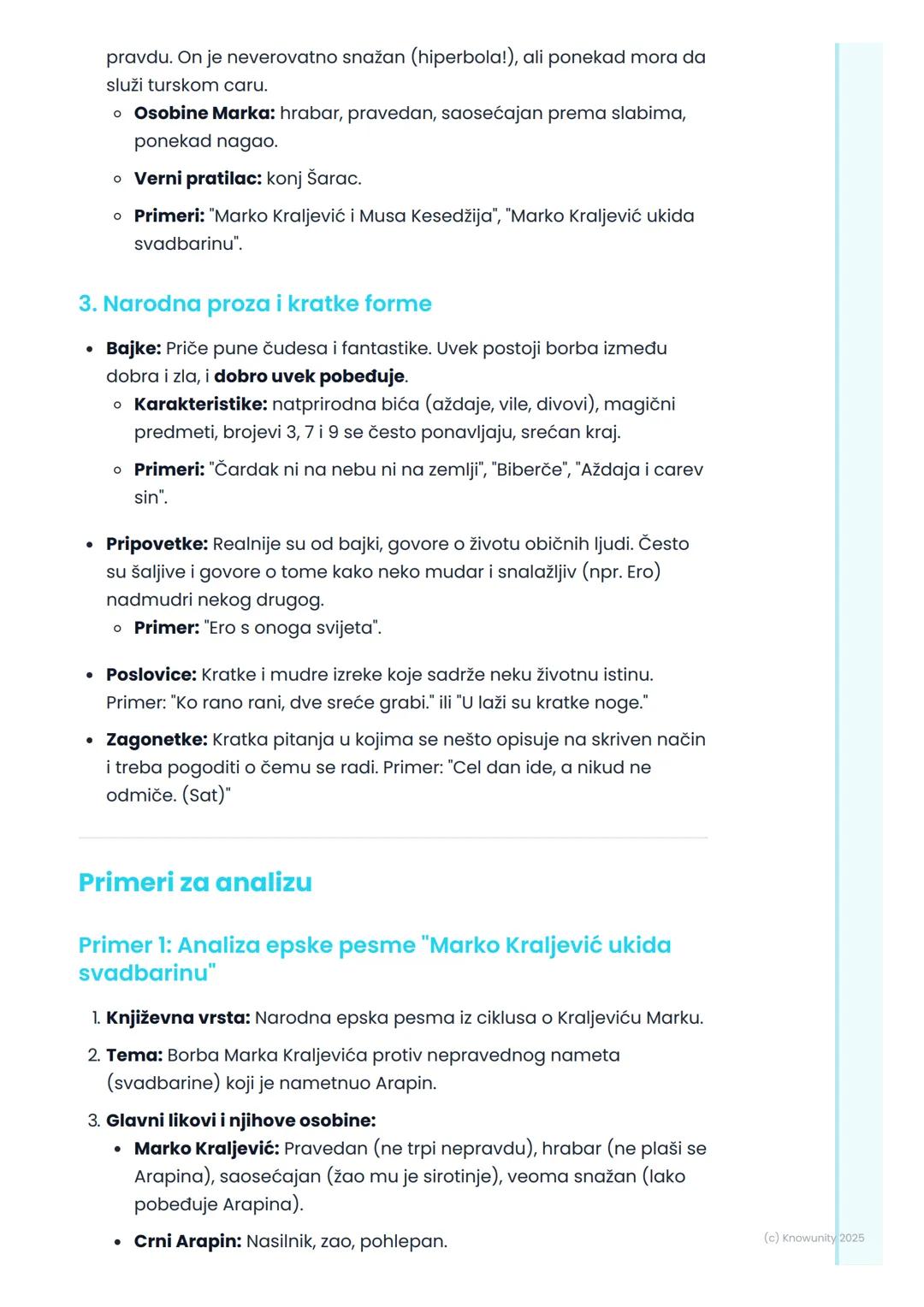 # Narodna književnost

Uvod u narodnu književnost

Narodna književnost se još zove i usmena književnost. To je zato što je
nastala u narodu,