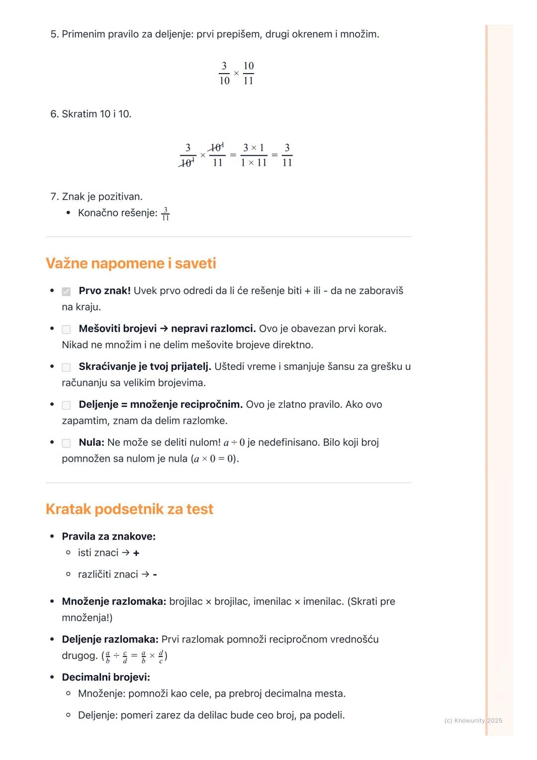 # Množenje i deljenje racionalnih brojeva

Uvod u množenje i deljenje racionalnih brojeva

Množenje i deljenje racionalnih brojeva je slično